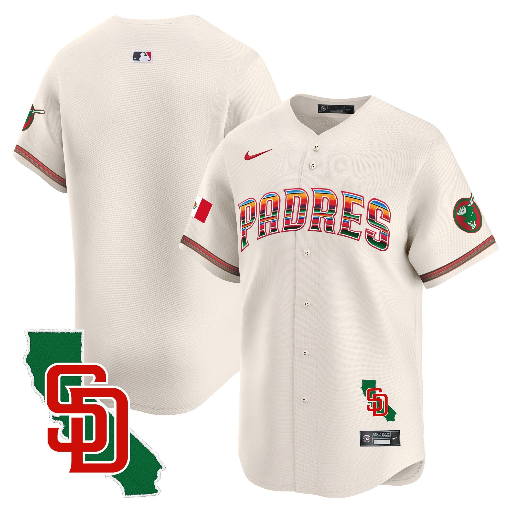 Men’s Mexico California Patch Vapor Premier Limited Jersey