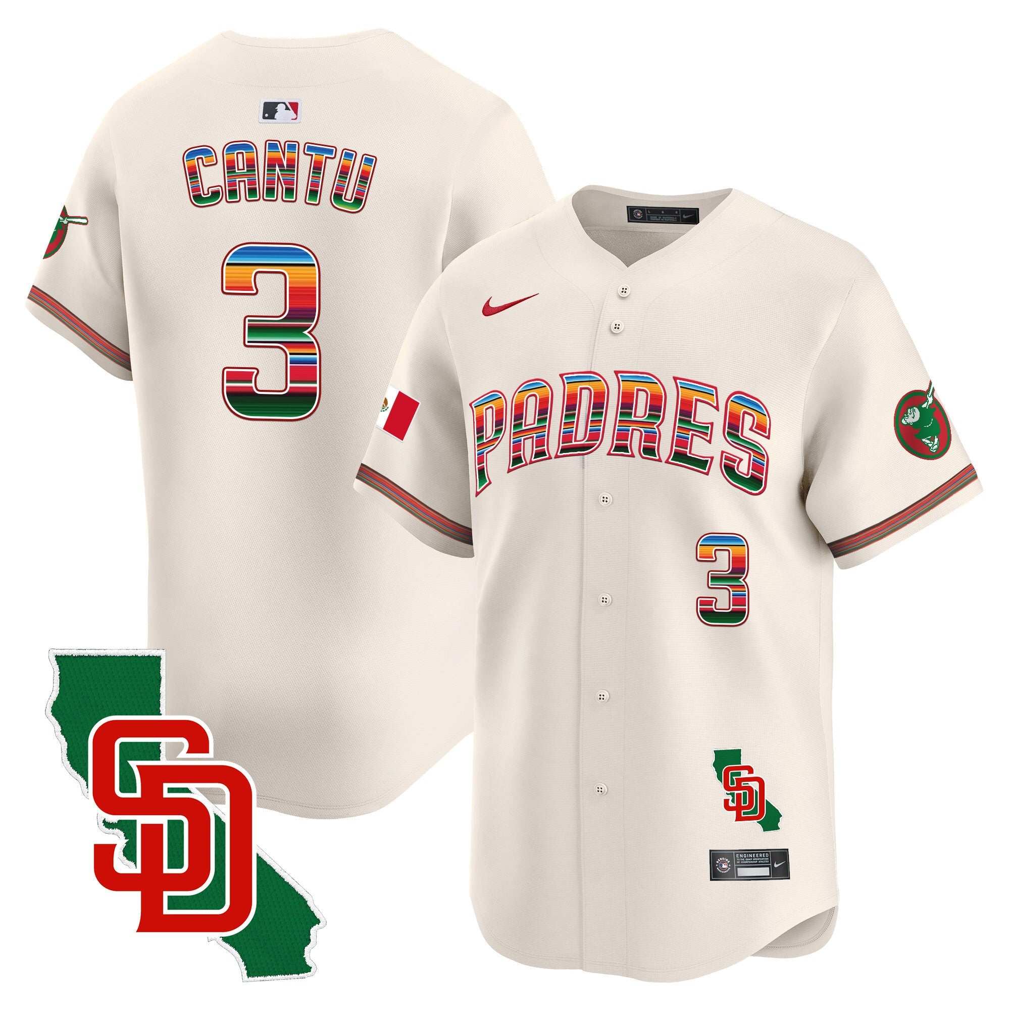 Men’s Mexico California Patch Vapor Premier Limited Jersey