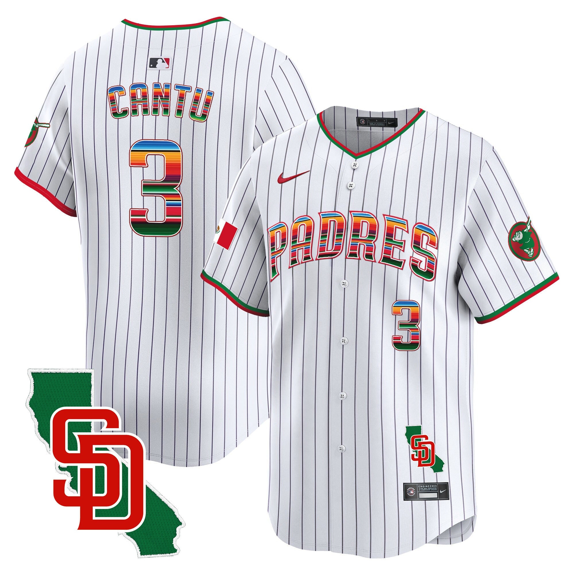Men’s Mexico California Patch Vapor Premier Limited Jersey