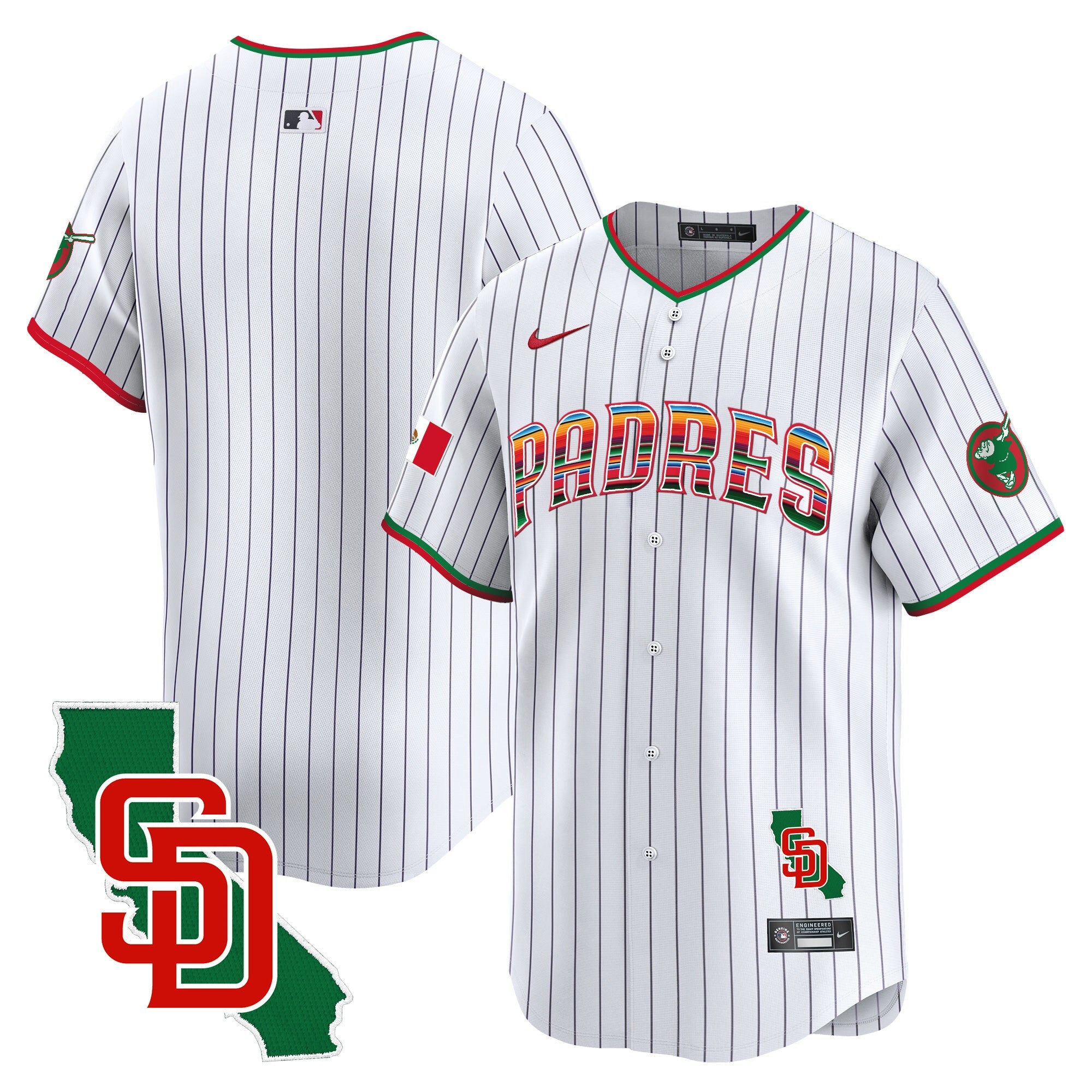 Men’s Mexico California Patch Vapor Premier Limited Jersey