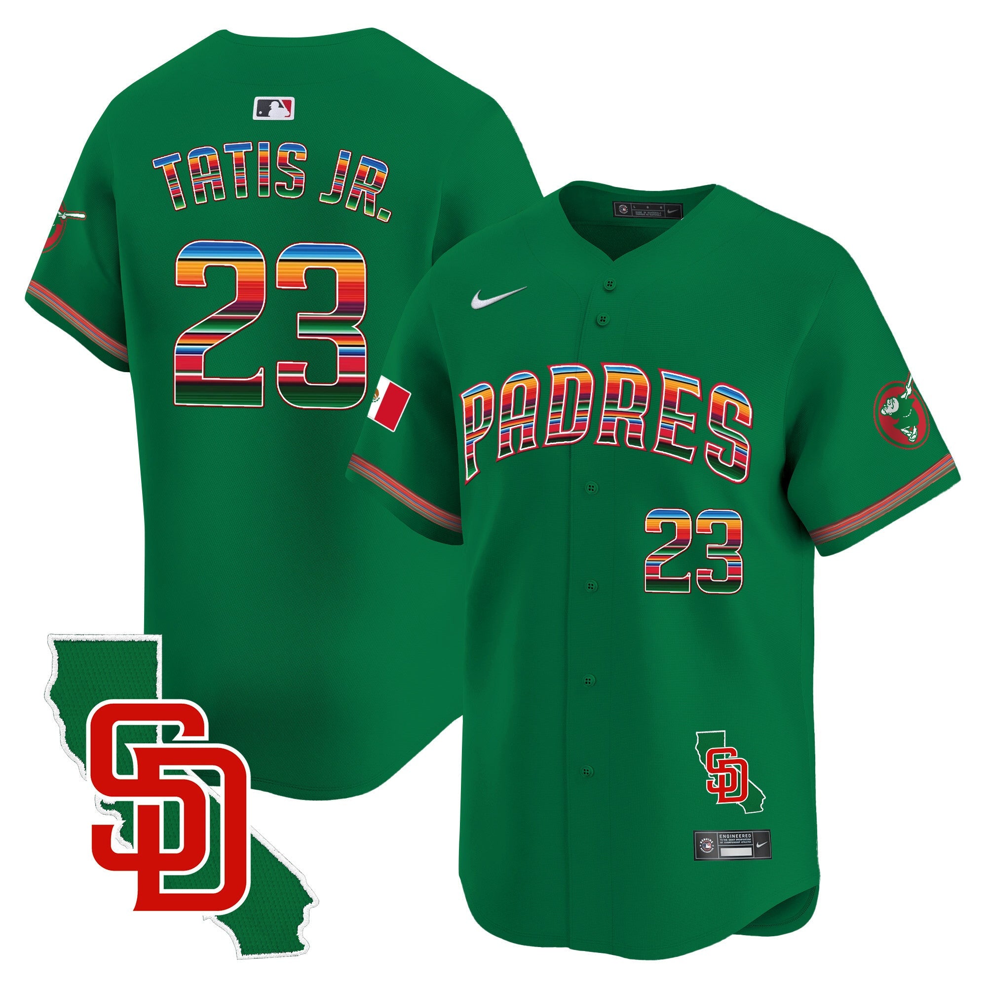 Men’s Mexico California Patch Vapor Premier Limited Jersey