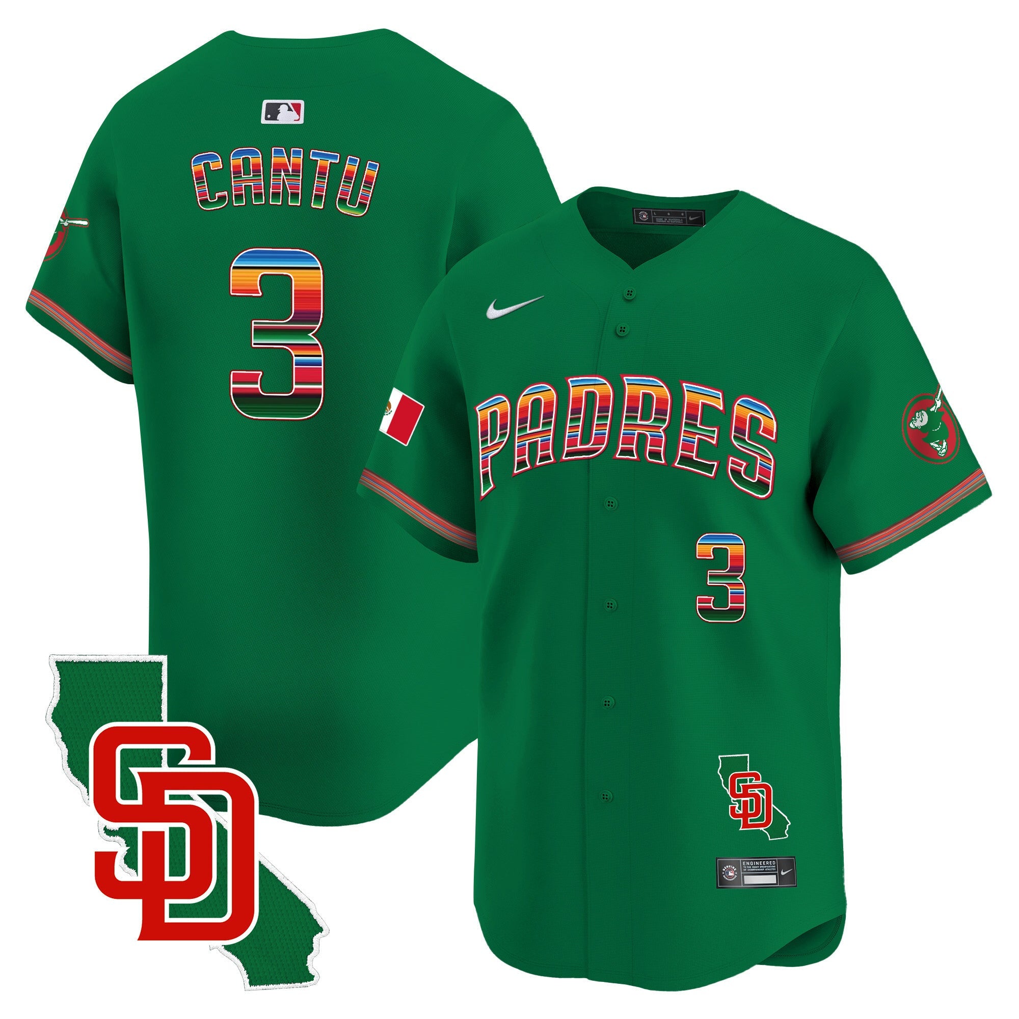 Men’s Mexico California Patch Vapor Premier Limited Jersey