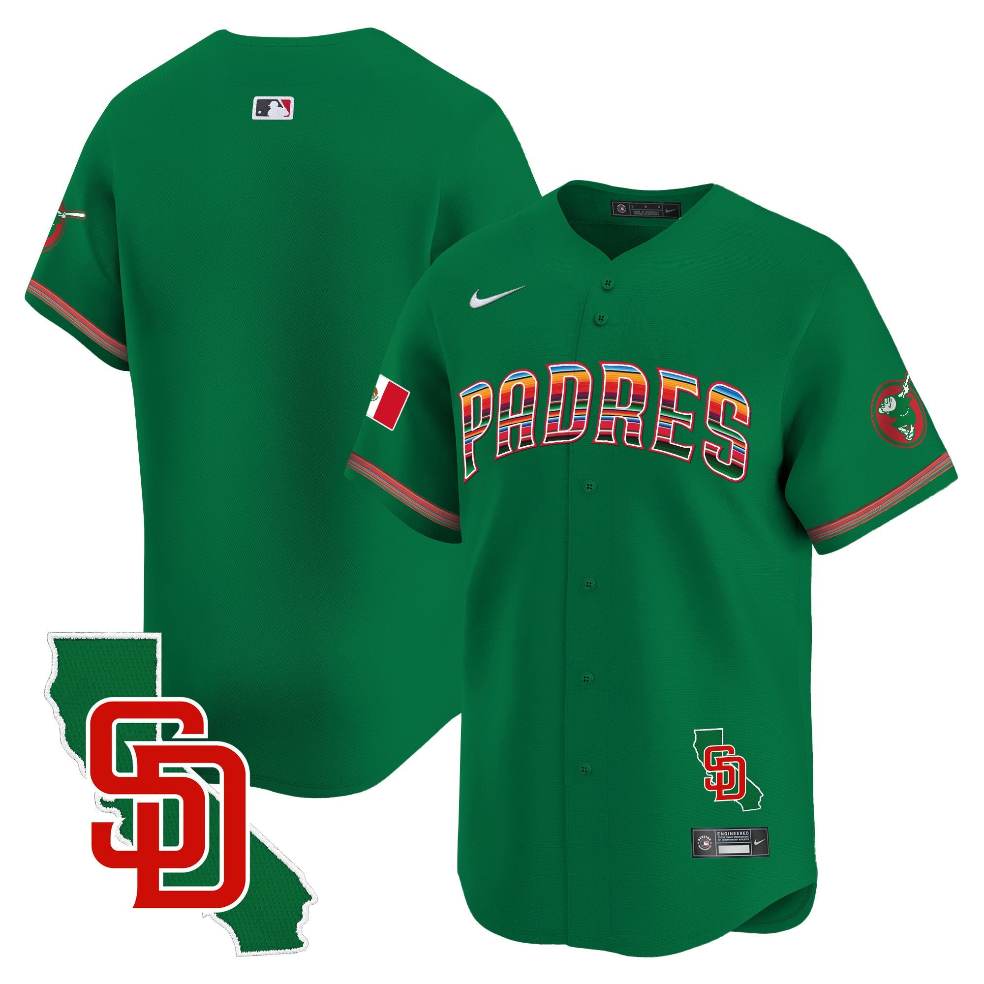Men’s Mexico California Patch Vapor Premier Limited Jersey