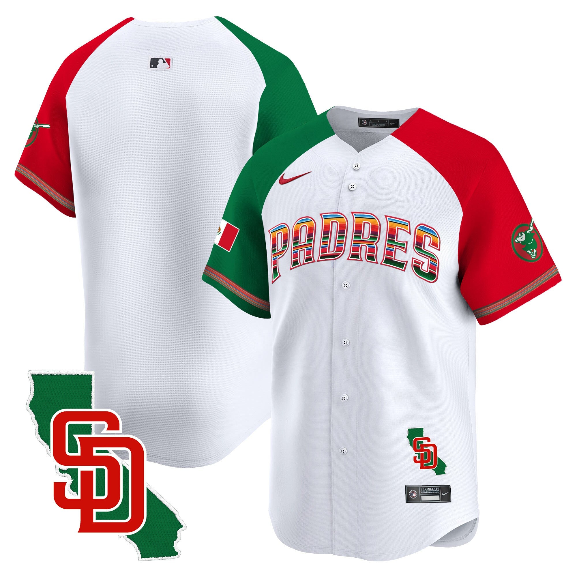 Men’s Mexico California Patch Vapor Premier Limited Jersey