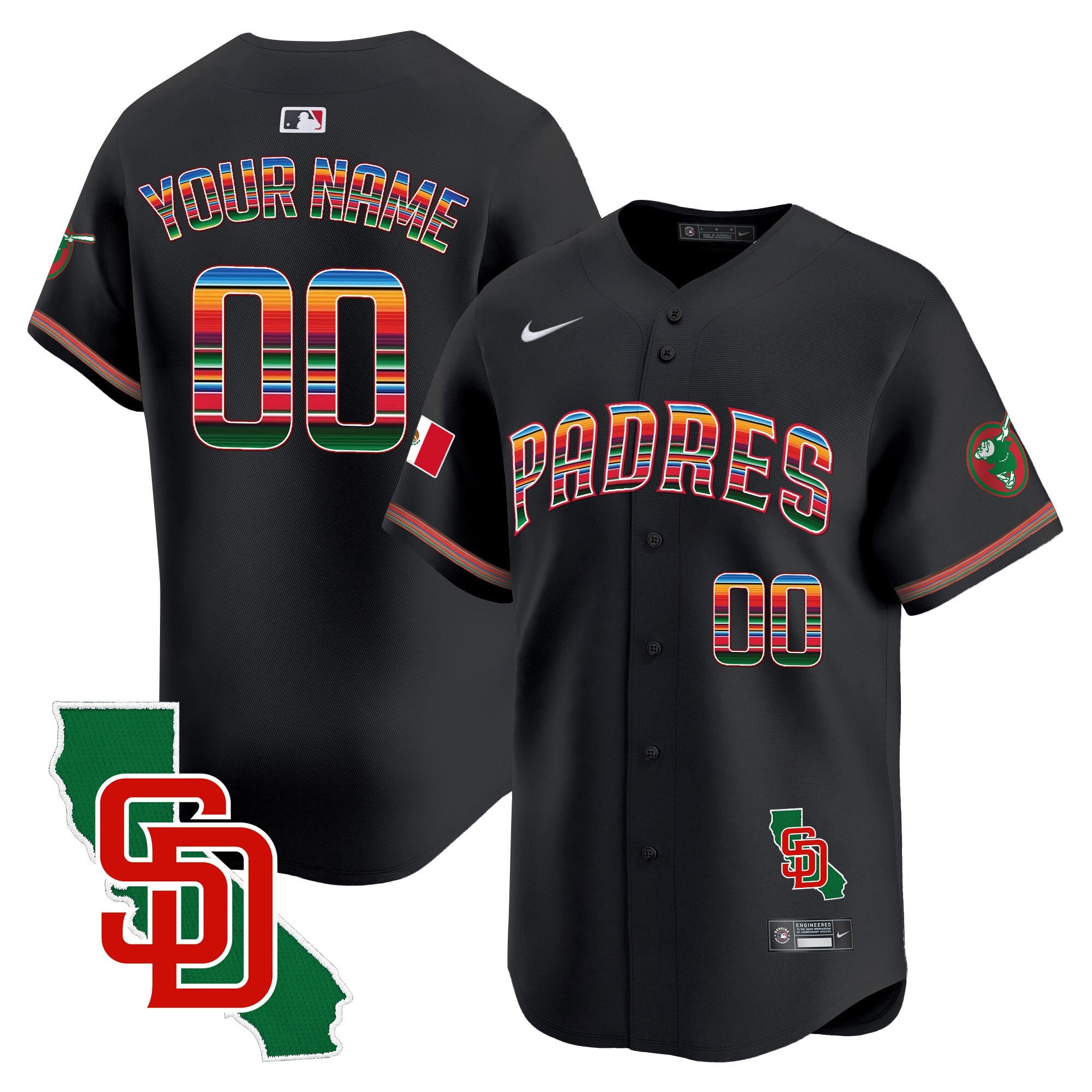 Mexico California Patch Vapor Premier Limited Custom Jersey