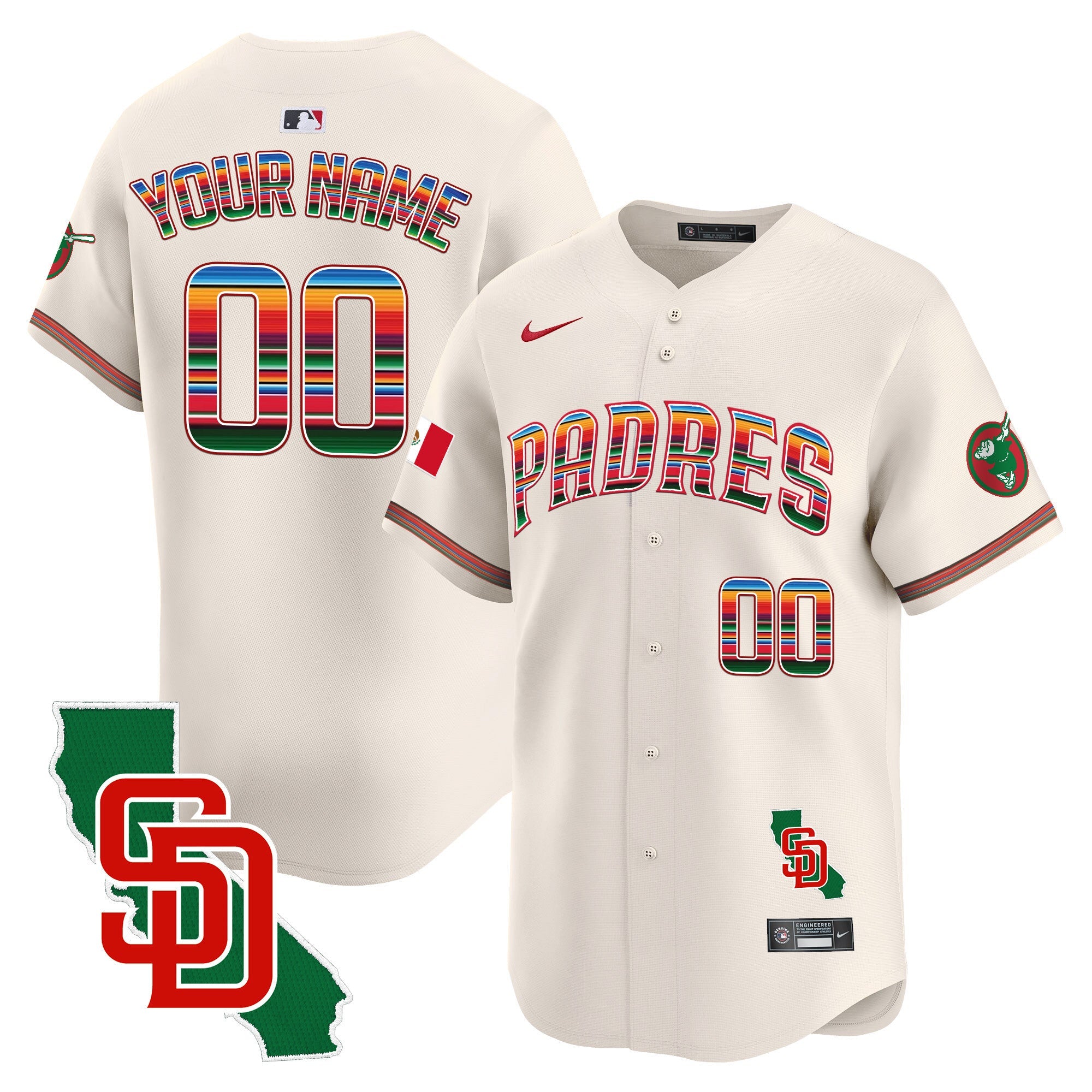 Mexico California Patch Vapor Premier Limited Custom Jersey