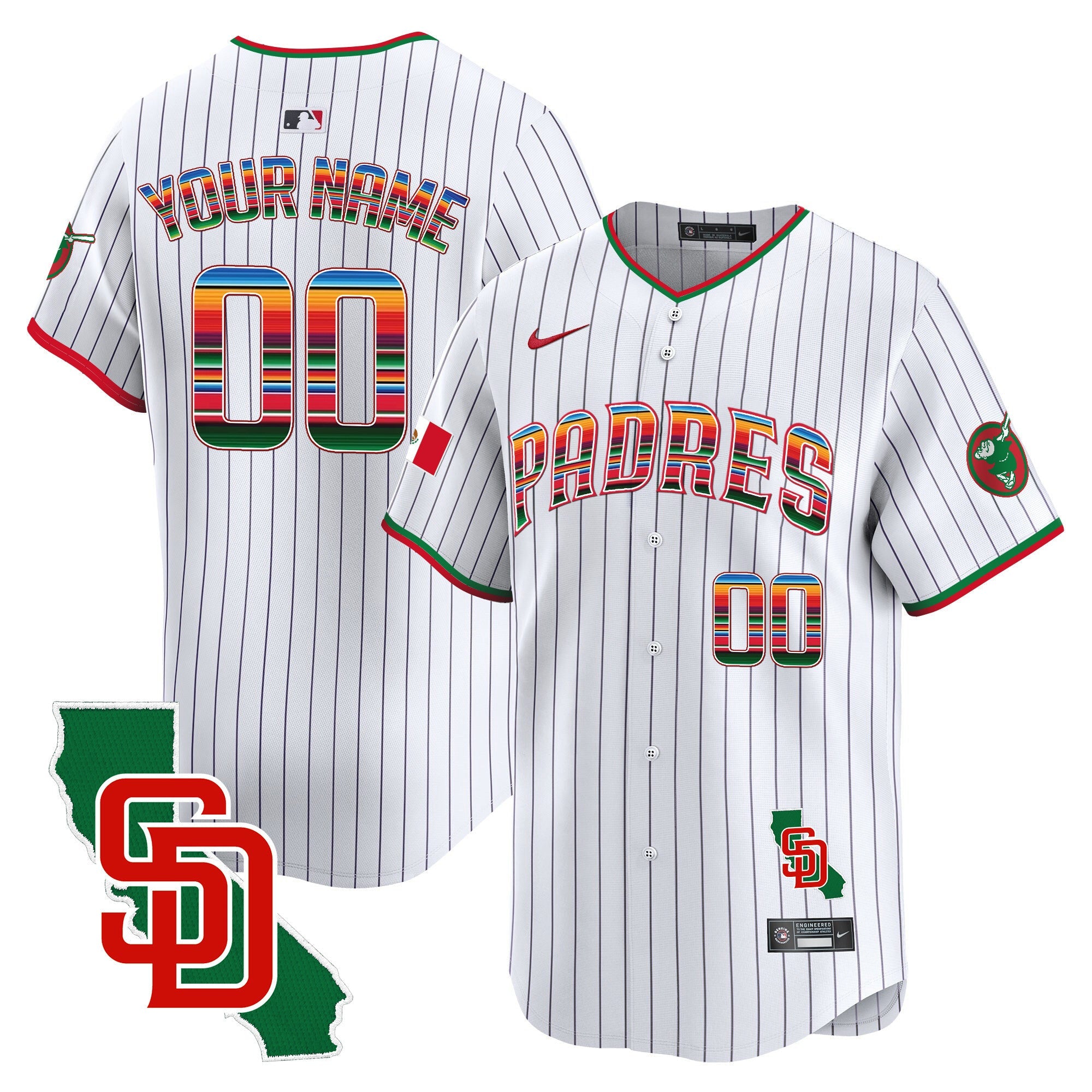 Mexico California Patch Vapor Premier Limited Custom Jersey
