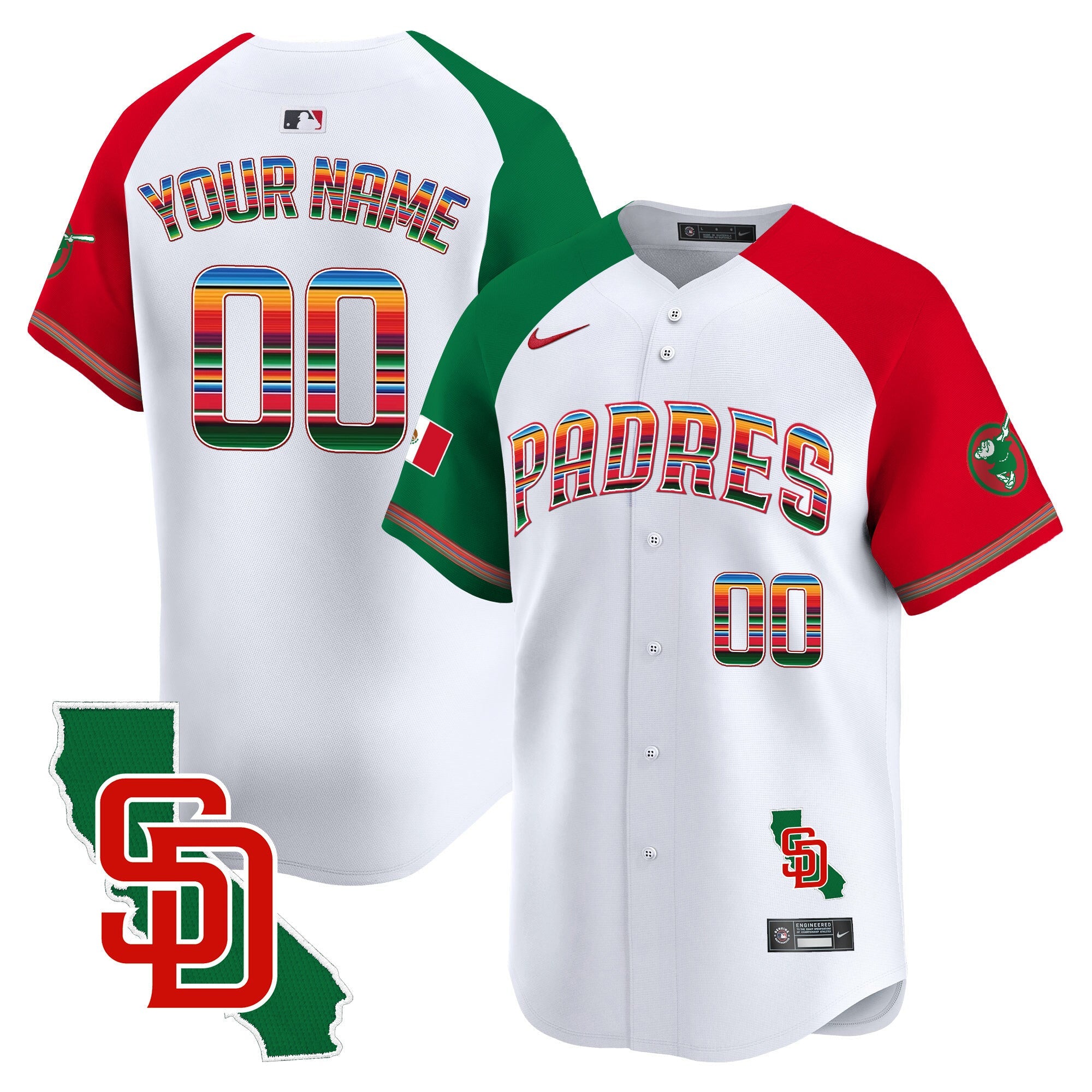 Mexico California Patch Vapor Premier Limited Custom Jersey