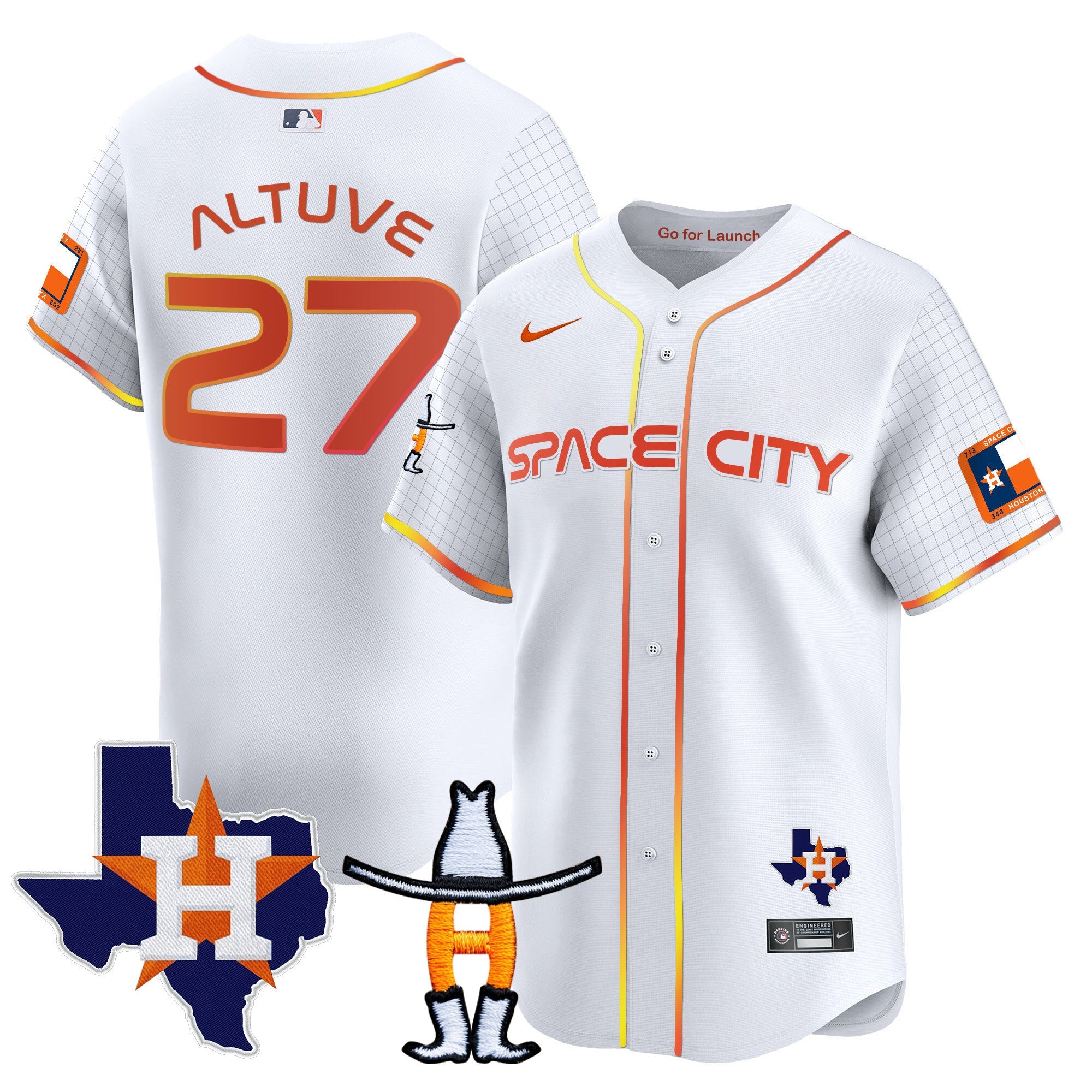 Men’s Space City Texas Patch Vapor Premier Limited Jersey