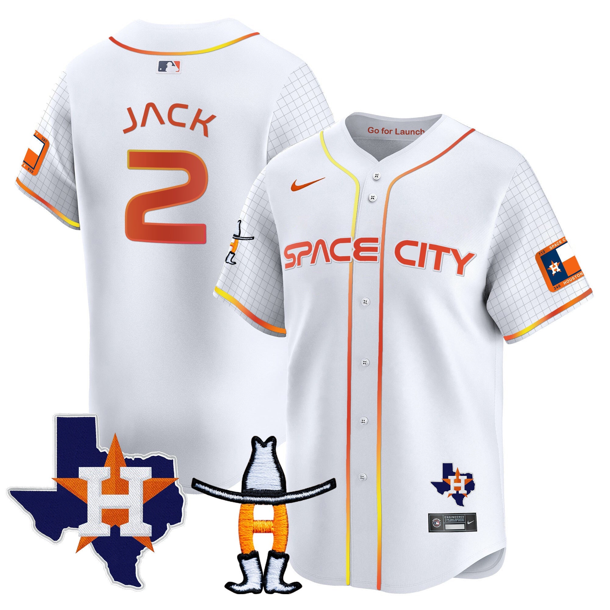 Men’s Space City Texas Patch Vapor Premier Limited Jersey