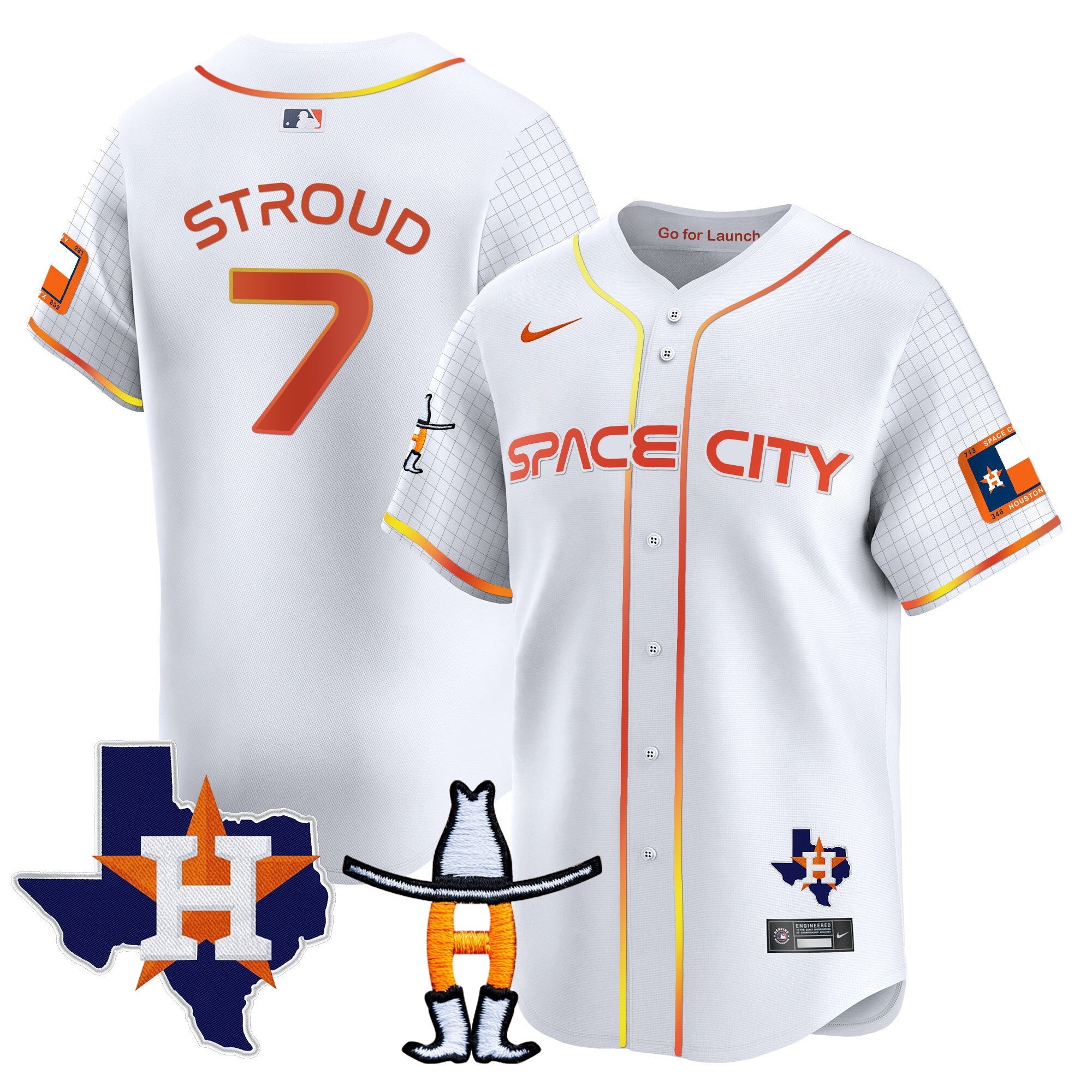 Men’s Space City Texas Patch Vapor Premier Limited Jersey
