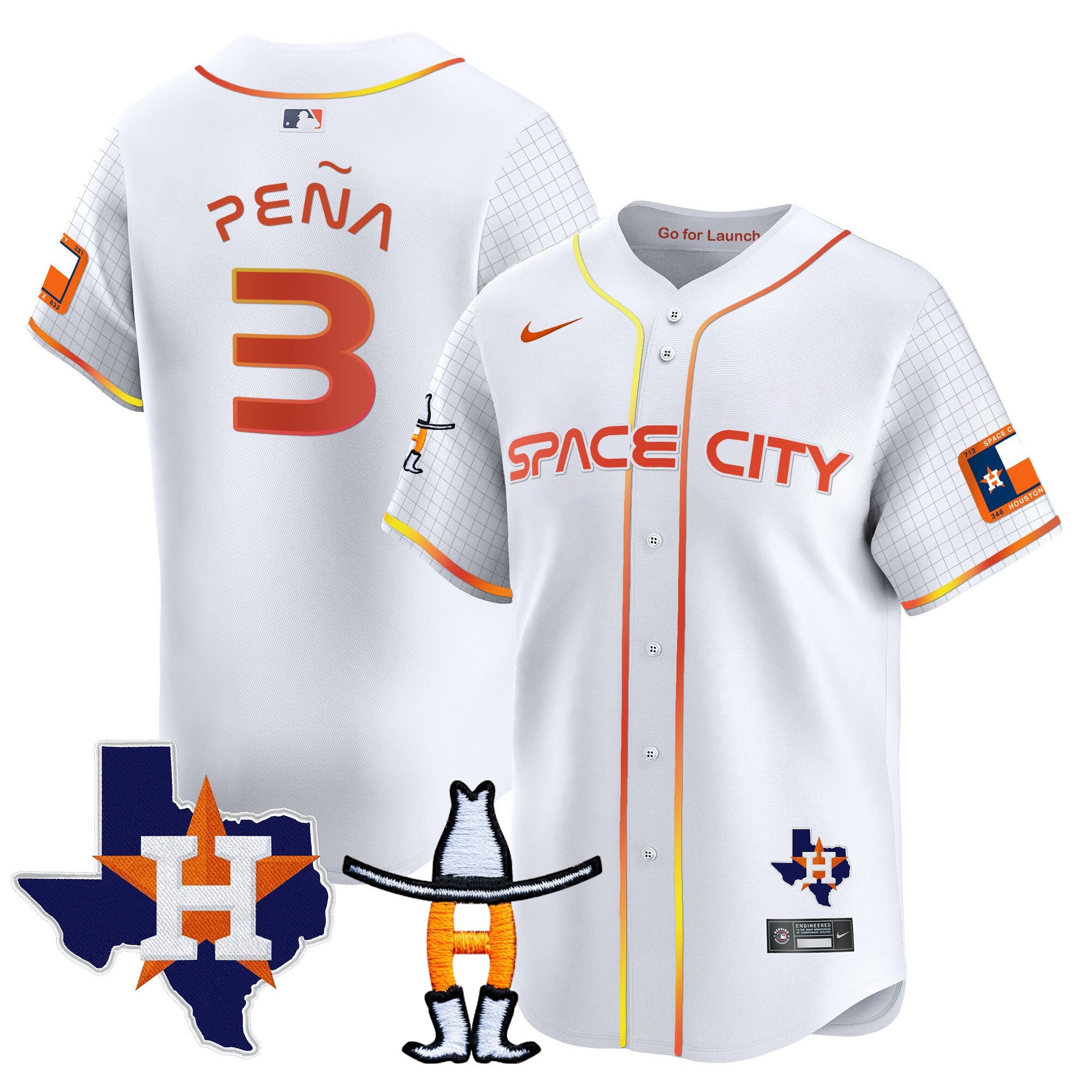 Men’s Space City Texas Patch Vapor Premier Limited Jersey