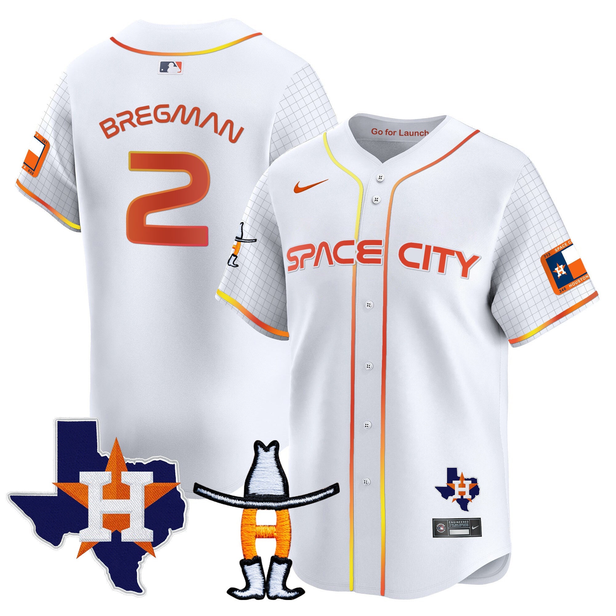 Men’s Space City Texas Patch Vapor Premier Limited Jersey