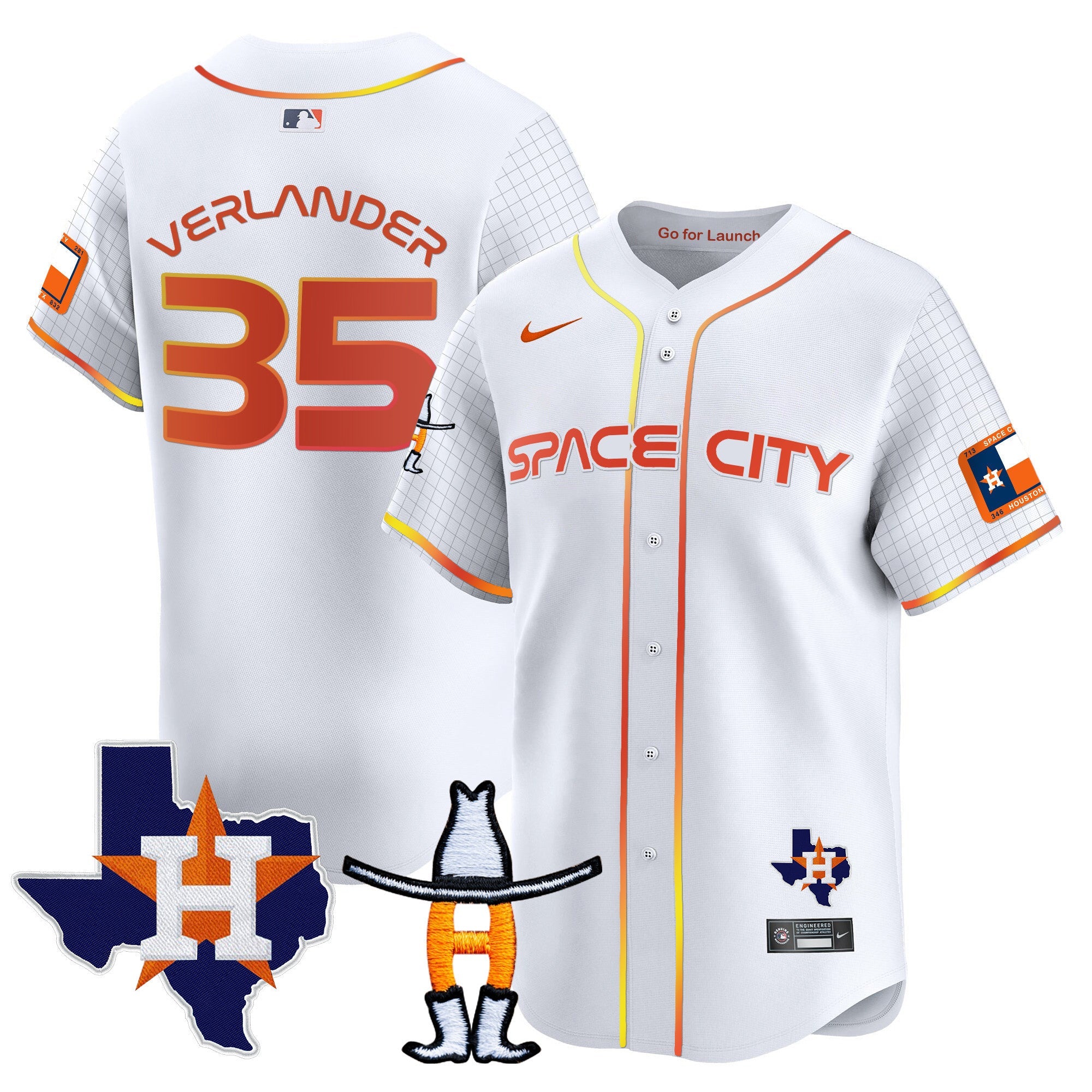 Men’s Space City Texas Patch Vapor Premier Limited Jersey