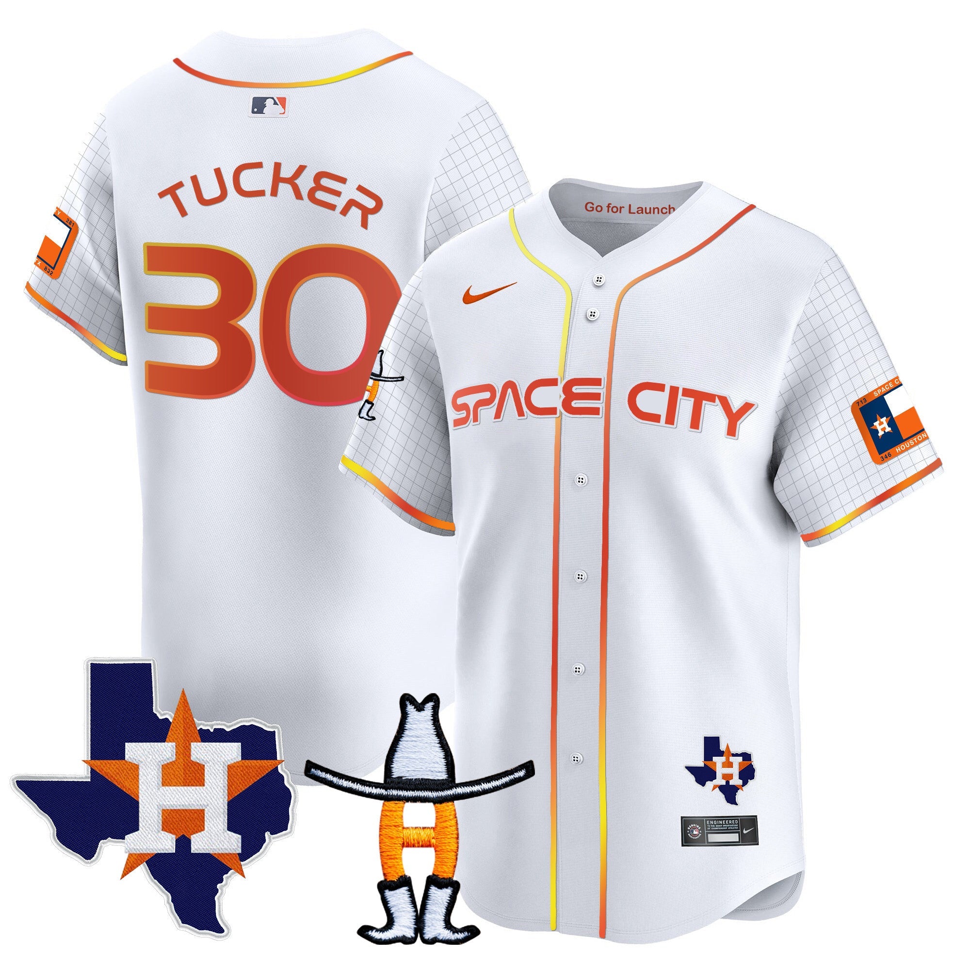 Men’s Space City Texas Patch Vapor Premier Limited Jersey