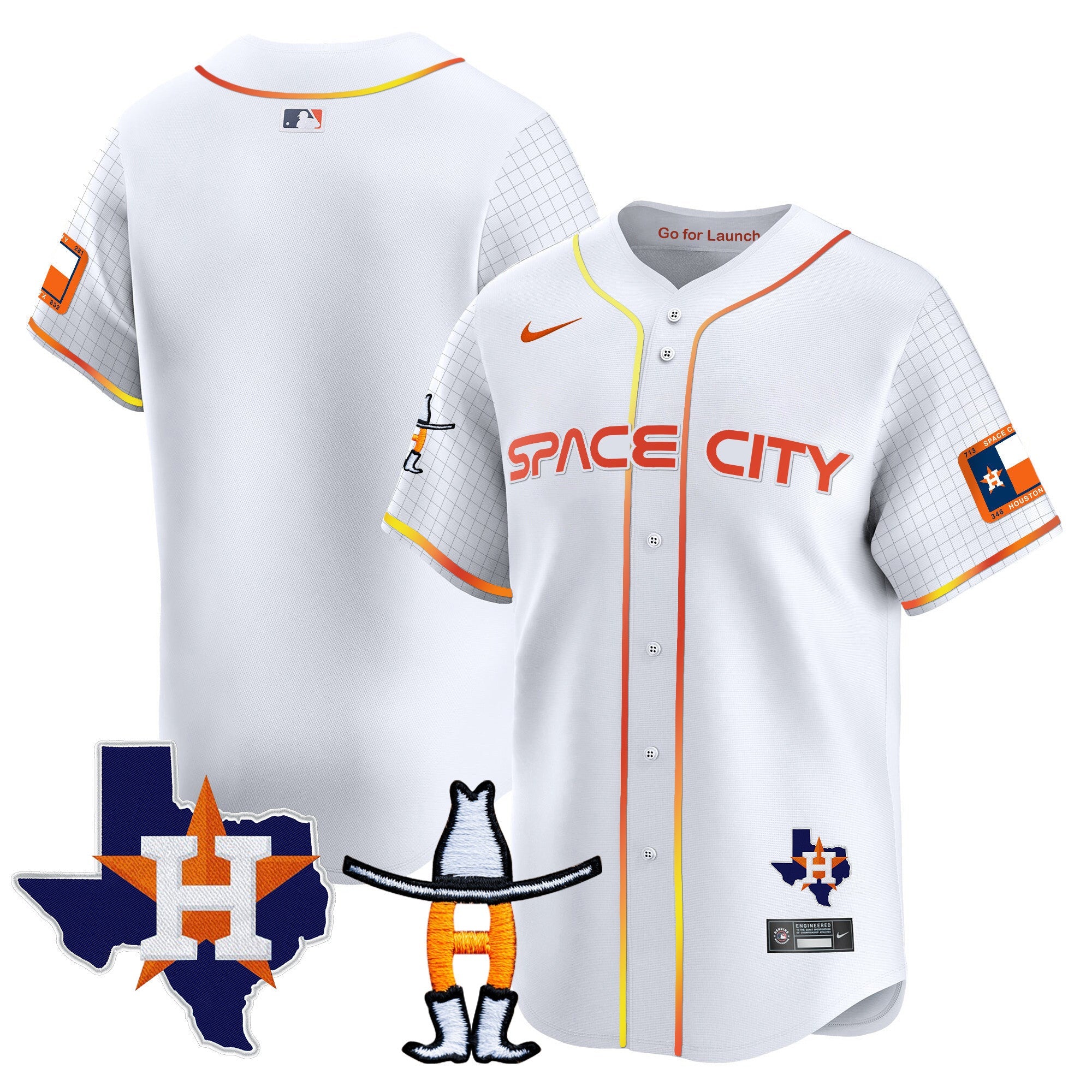 Men’s Space City Texas Patch Vapor Premier Limited Jersey