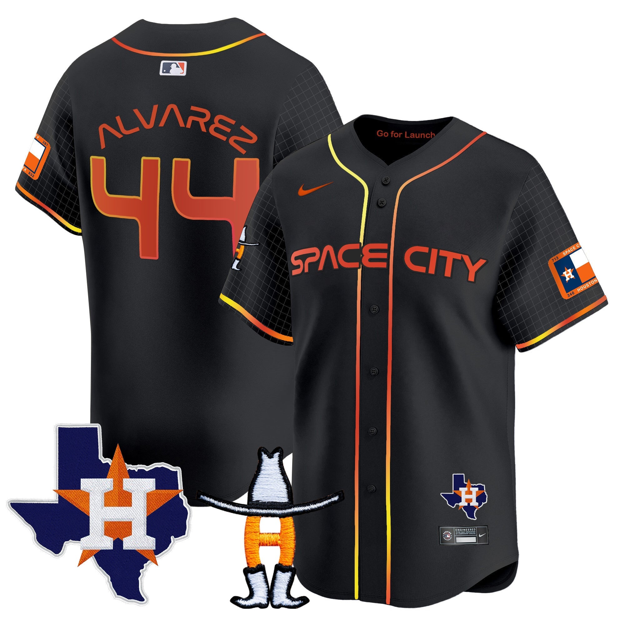 Men’s Space City Texas Patch Vapor Premier Limited Jersey