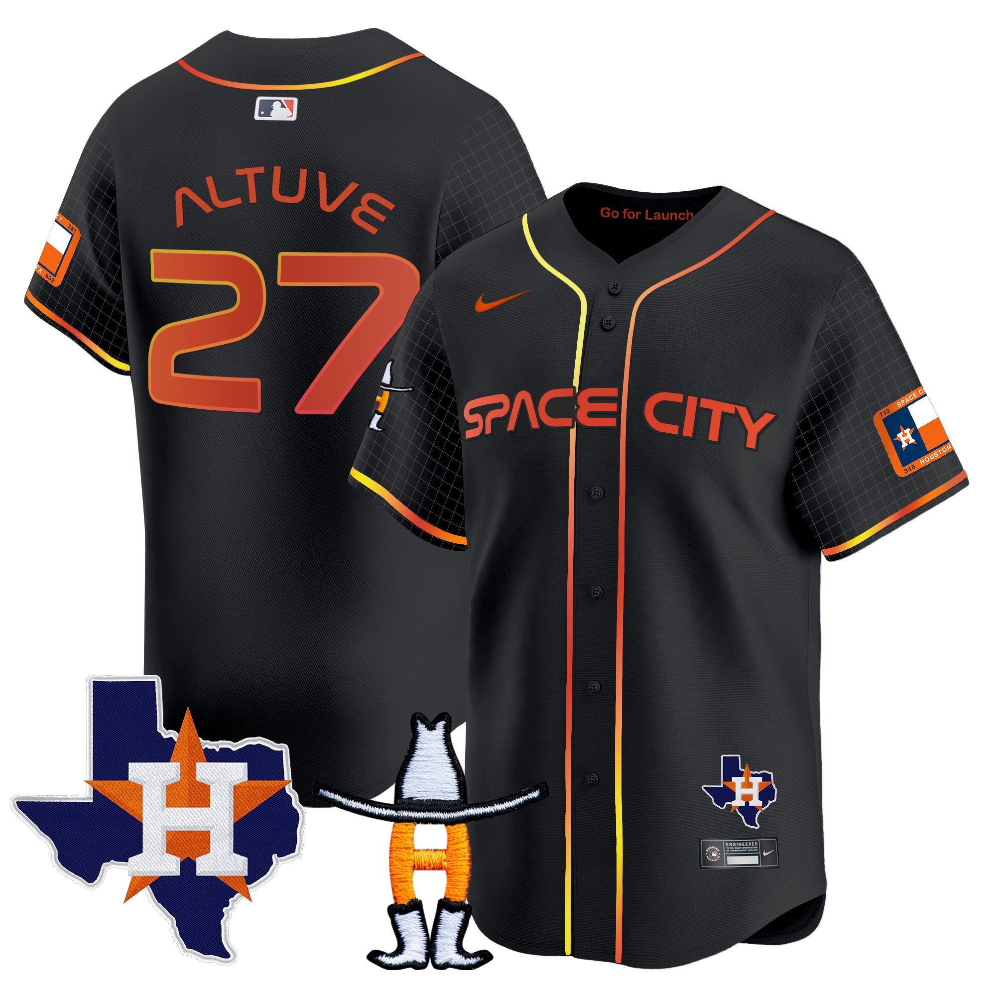 Men’s Space City Texas Patch Vapor Premier Limited Jersey