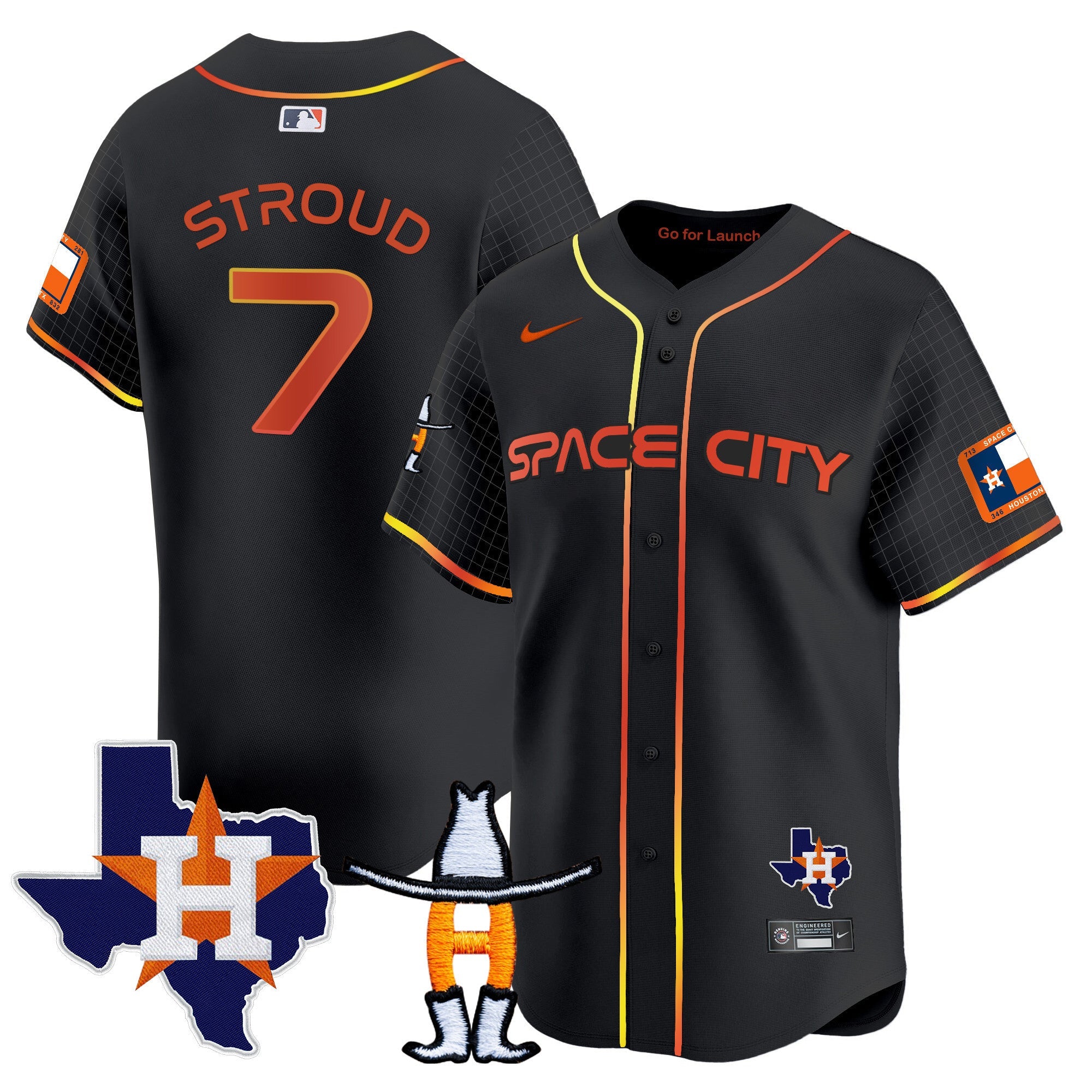 Men’s Space City Texas Patch Vapor Premier Limited Jersey