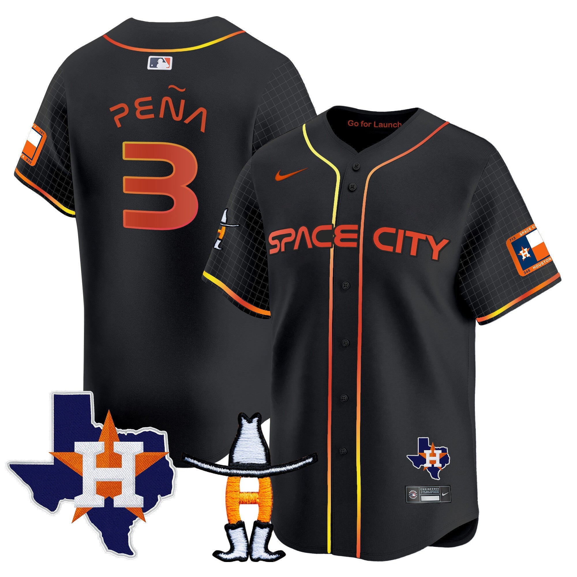 Men’s Space City Texas Patch Vapor Premier Limited Jersey
