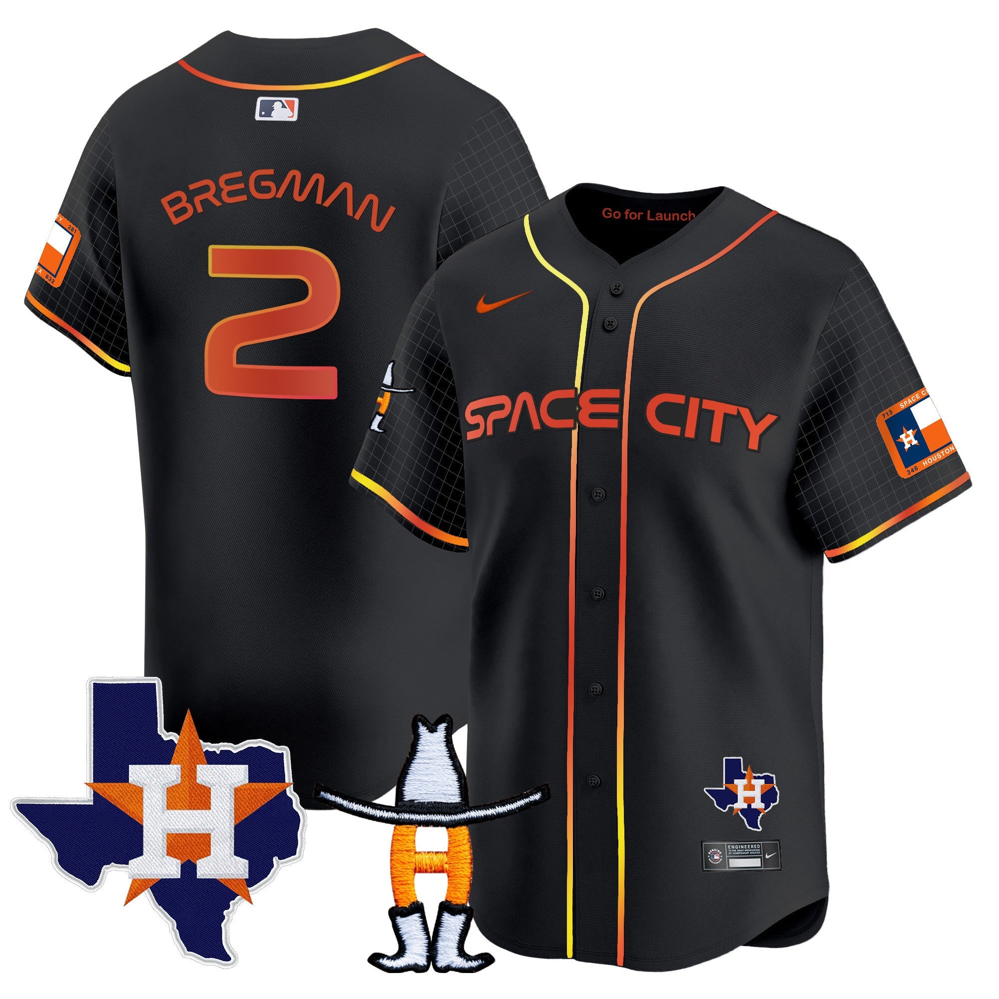 Men’s Space City Texas Patch Vapor Premier Limited Jersey