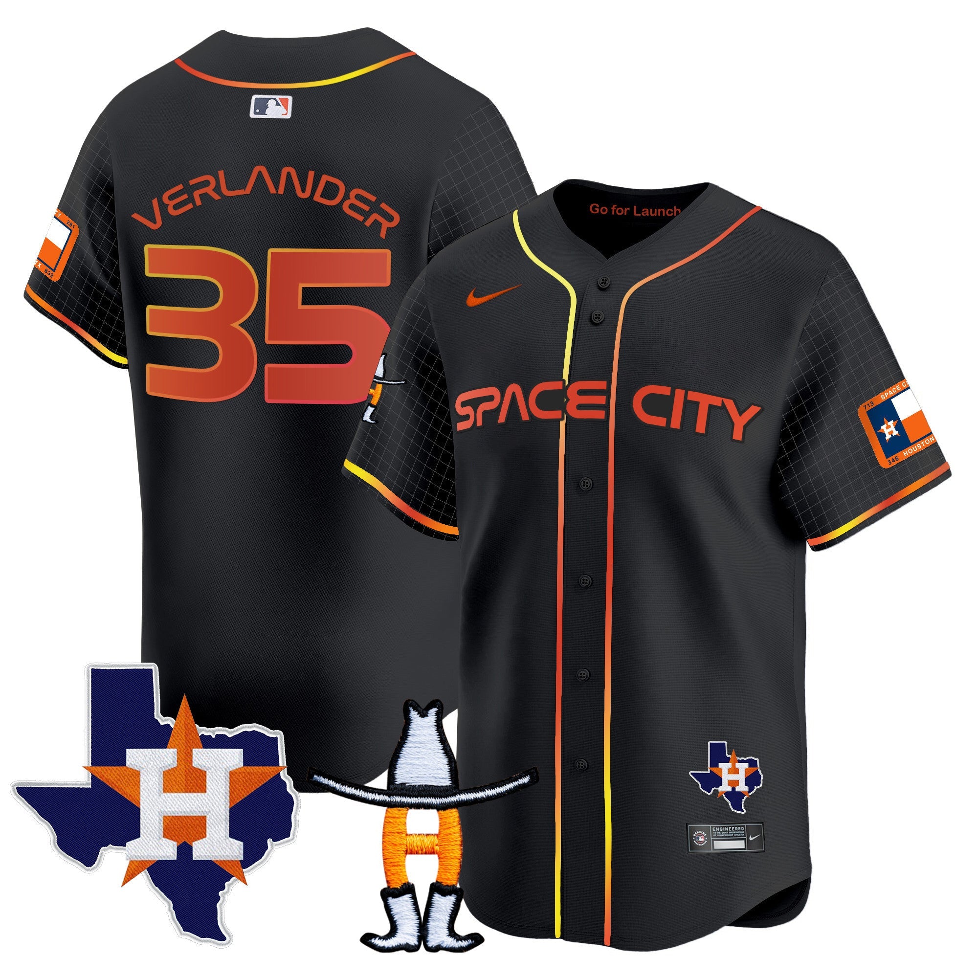 Men’s Space City Texas Patch Vapor Premier Limited Jersey