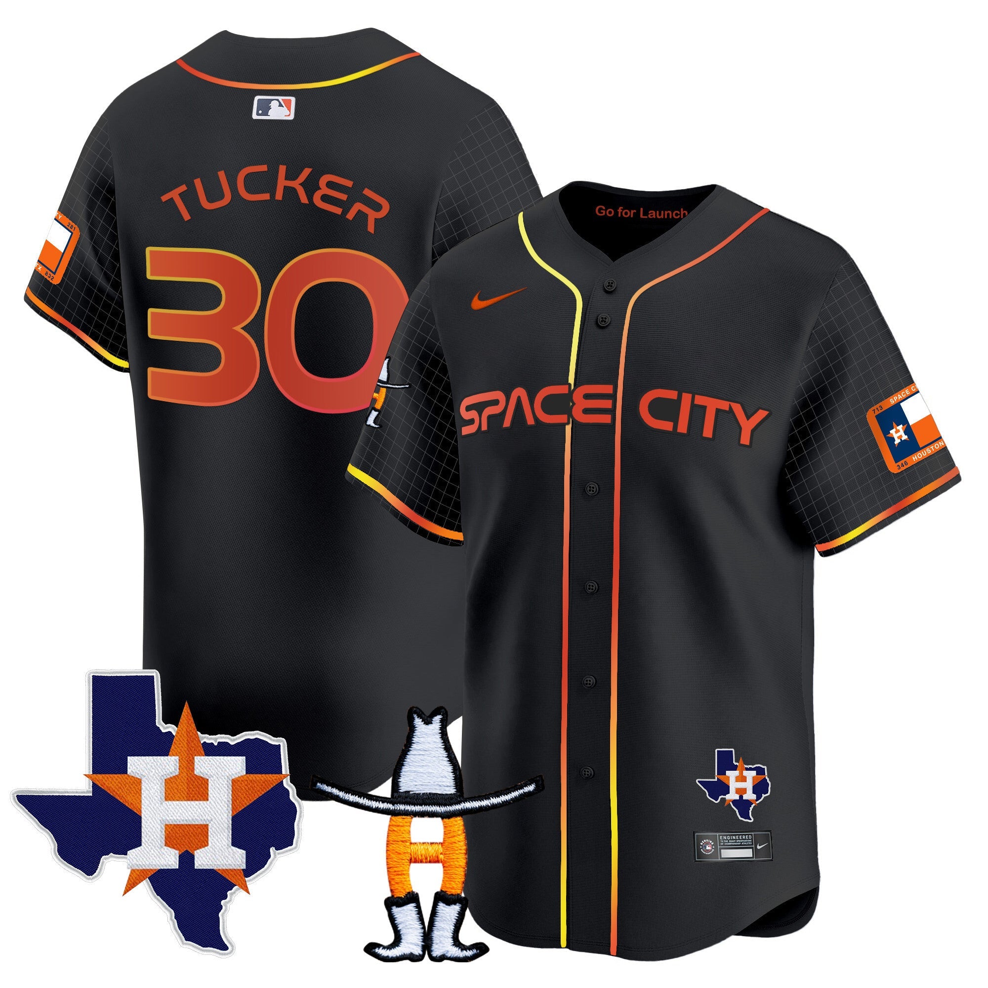 Men’s Space City Texas Patch Vapor Premier Limited Jersey