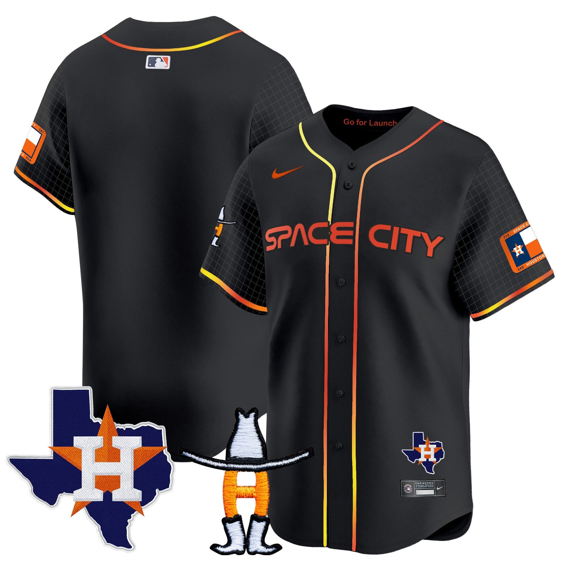 Men’s Space City Texas Patch Vapor Premier Limited Jersey