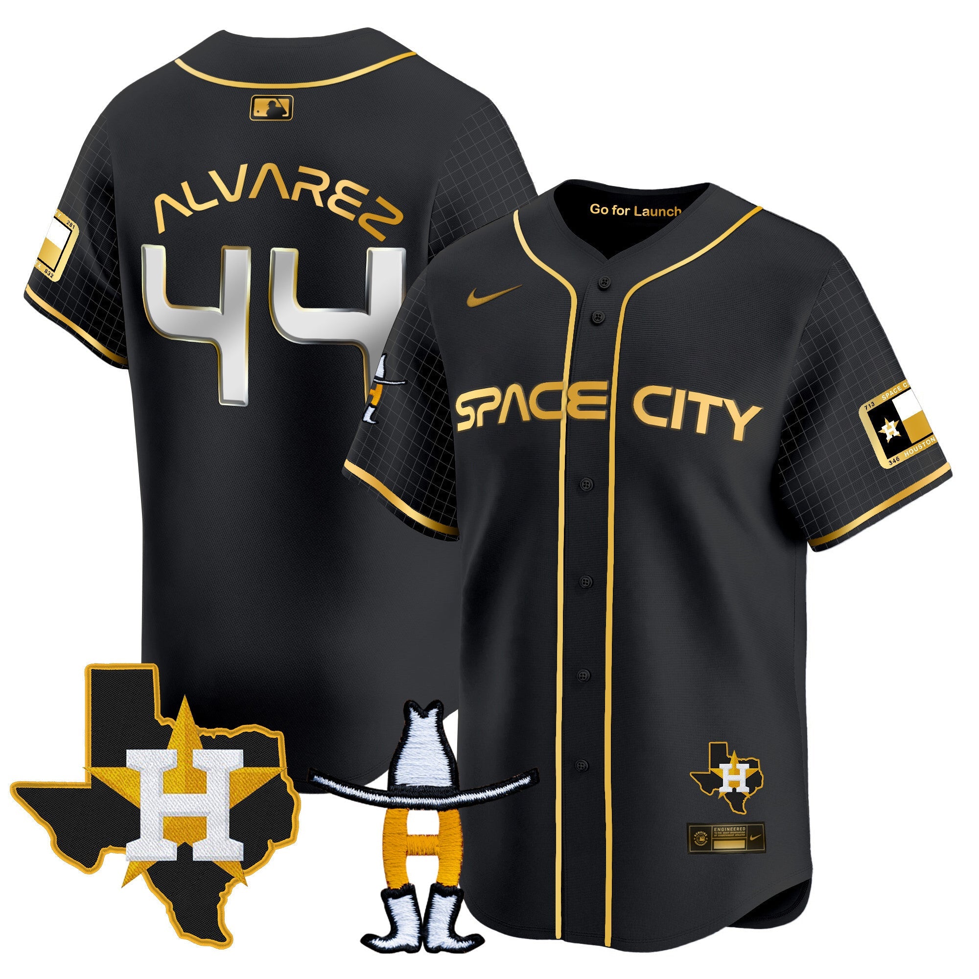Men’s Space City Texas Patch Vapor Premier Limited Jersey
