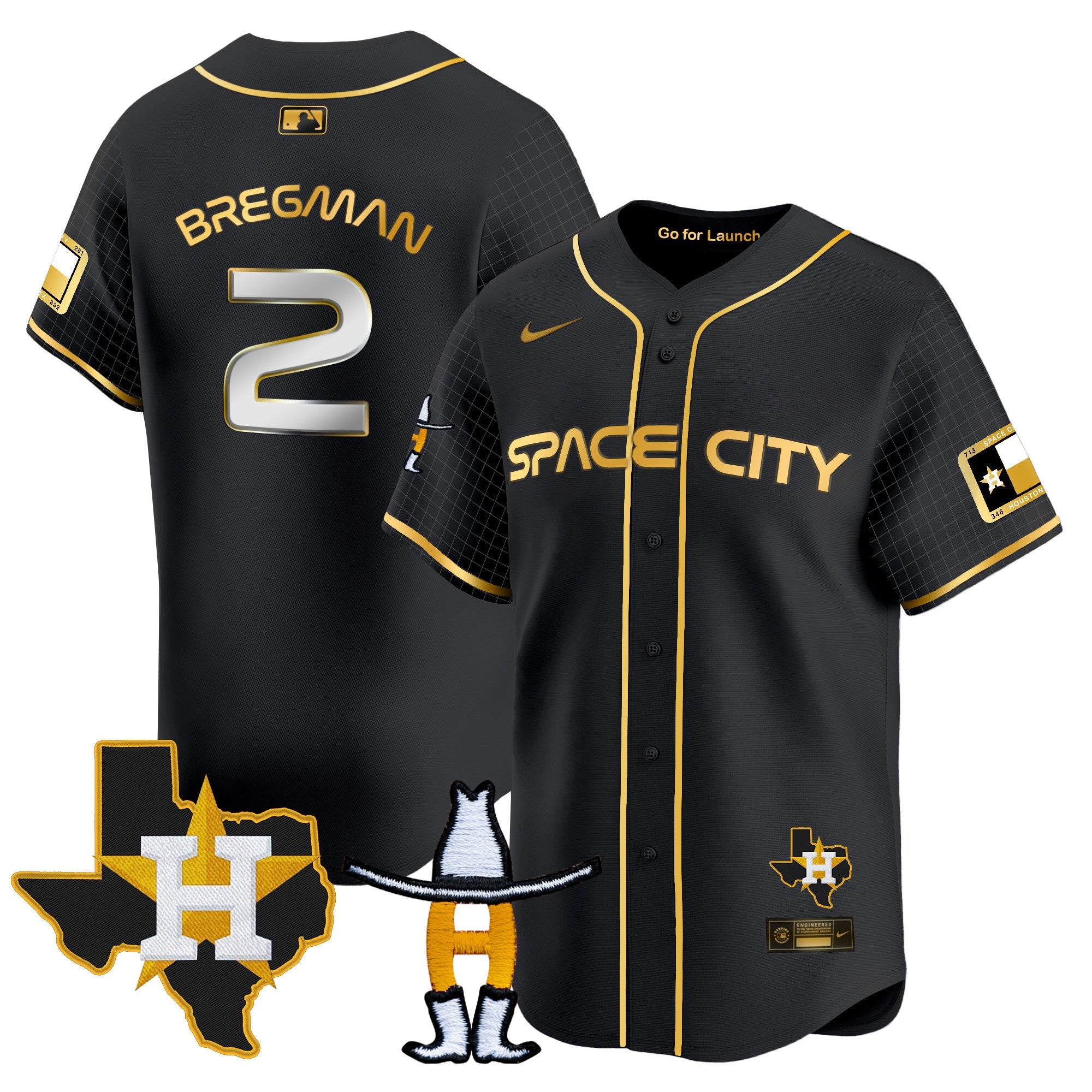 Men’s Space City Texas Patch Vapor Premier Limited Jersey
