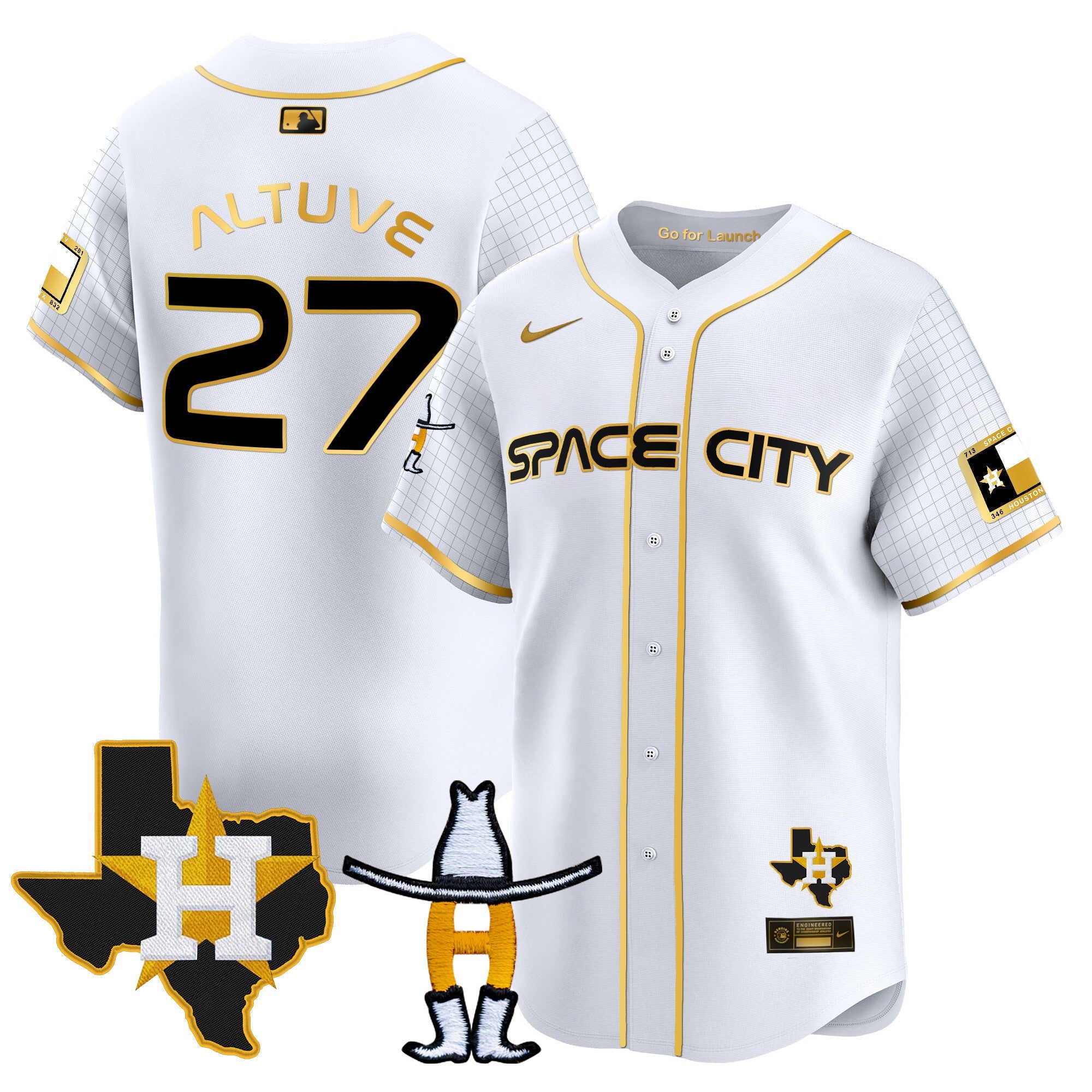 Men’s Space City Texas Patch Vapor Premier Limited Jersey