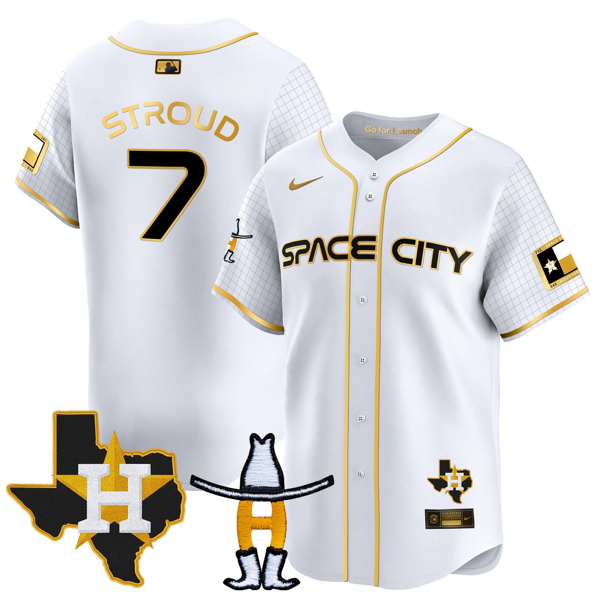 Men’s Space City Texas Patch Vapor Premier Limited Jersey