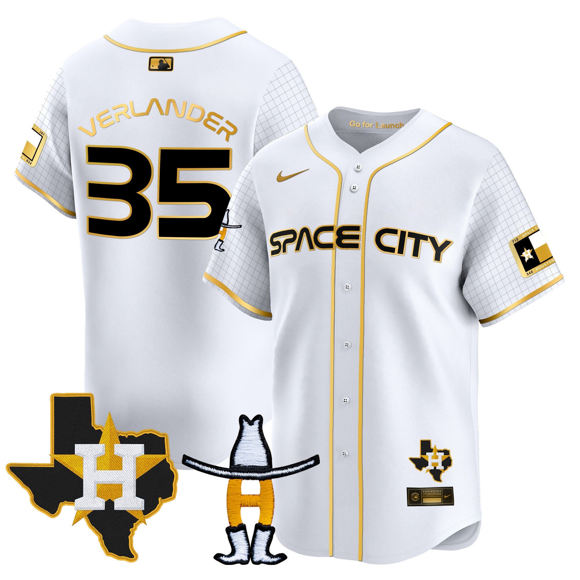 Men’s Space City Texas Patch Vapor Premier Limited Jersey