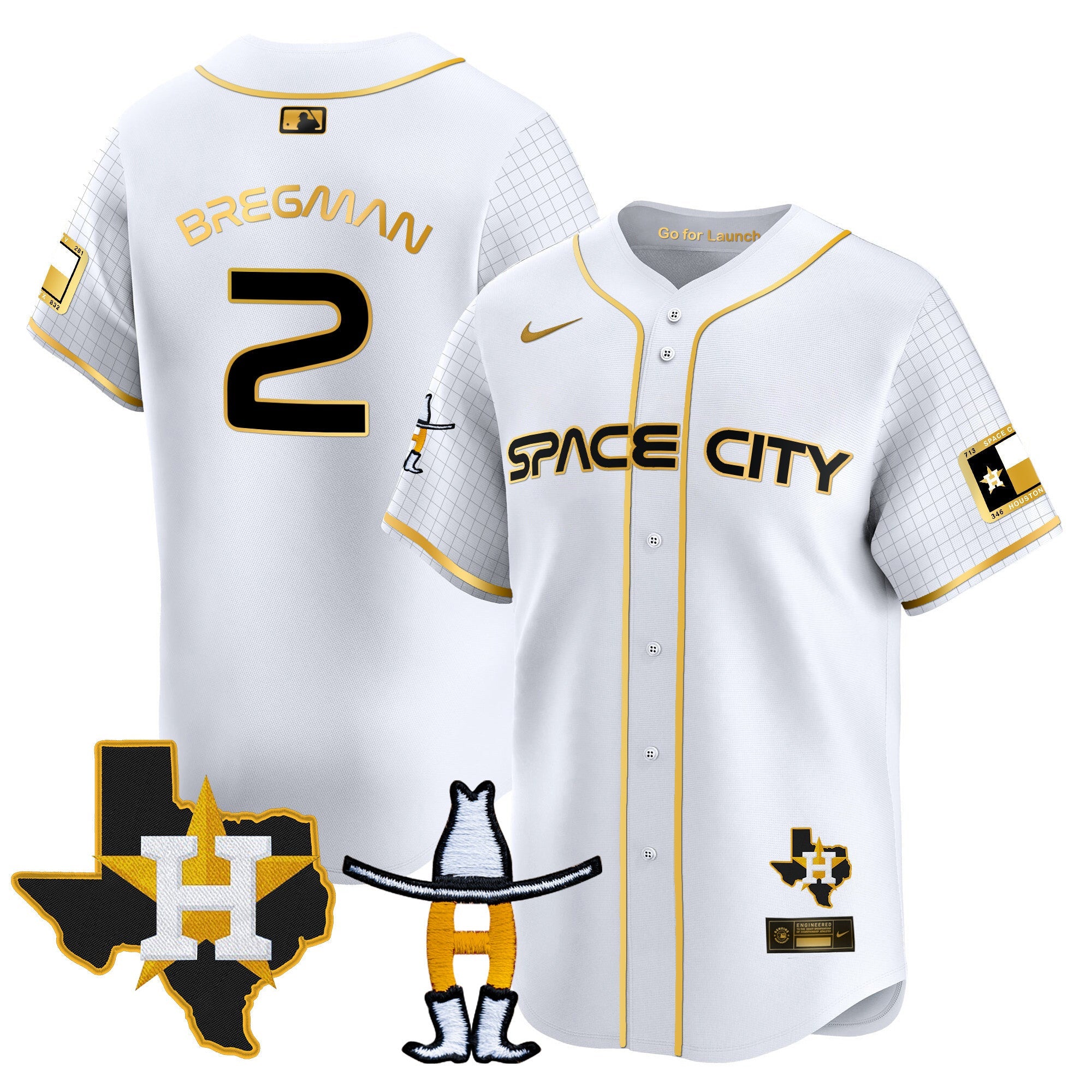 Men’s Space City Texas Patch Vapor Premier Limited Jersey