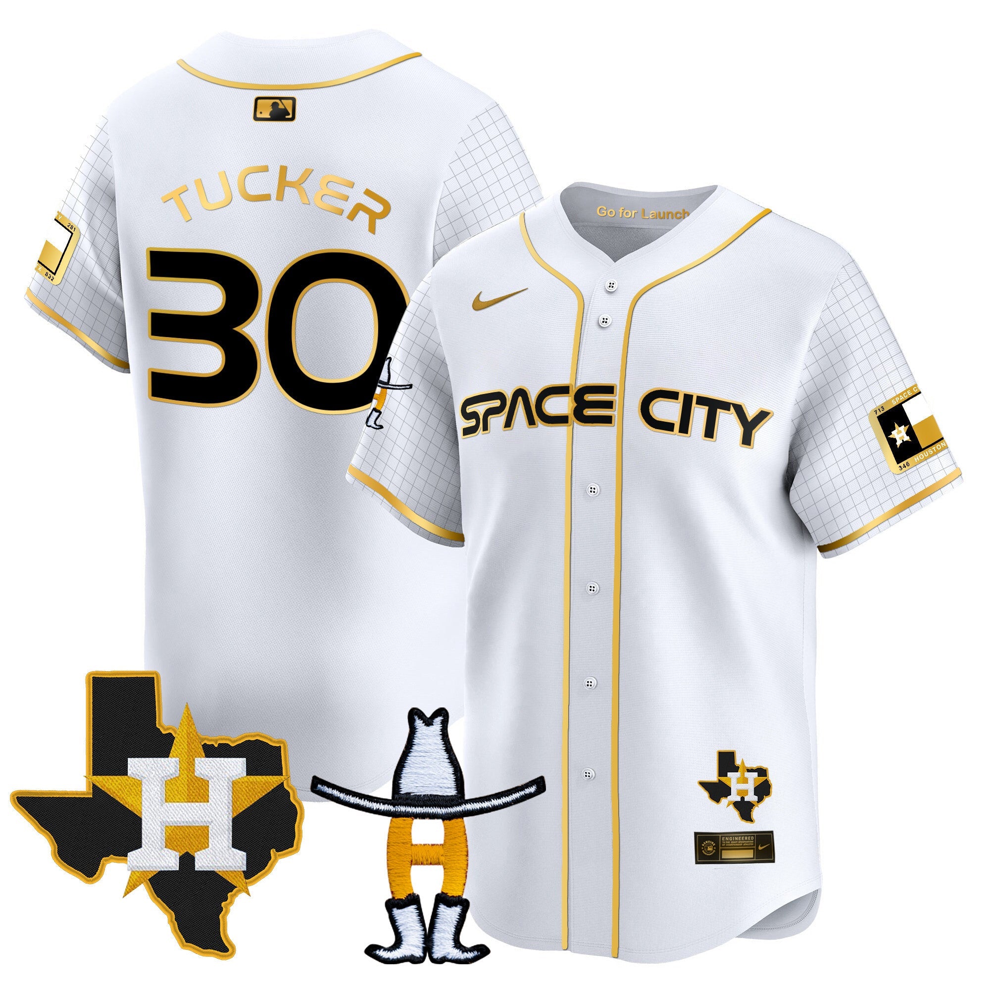 Men’s Space City Texas Patch Vapor Premier Limited Jersey