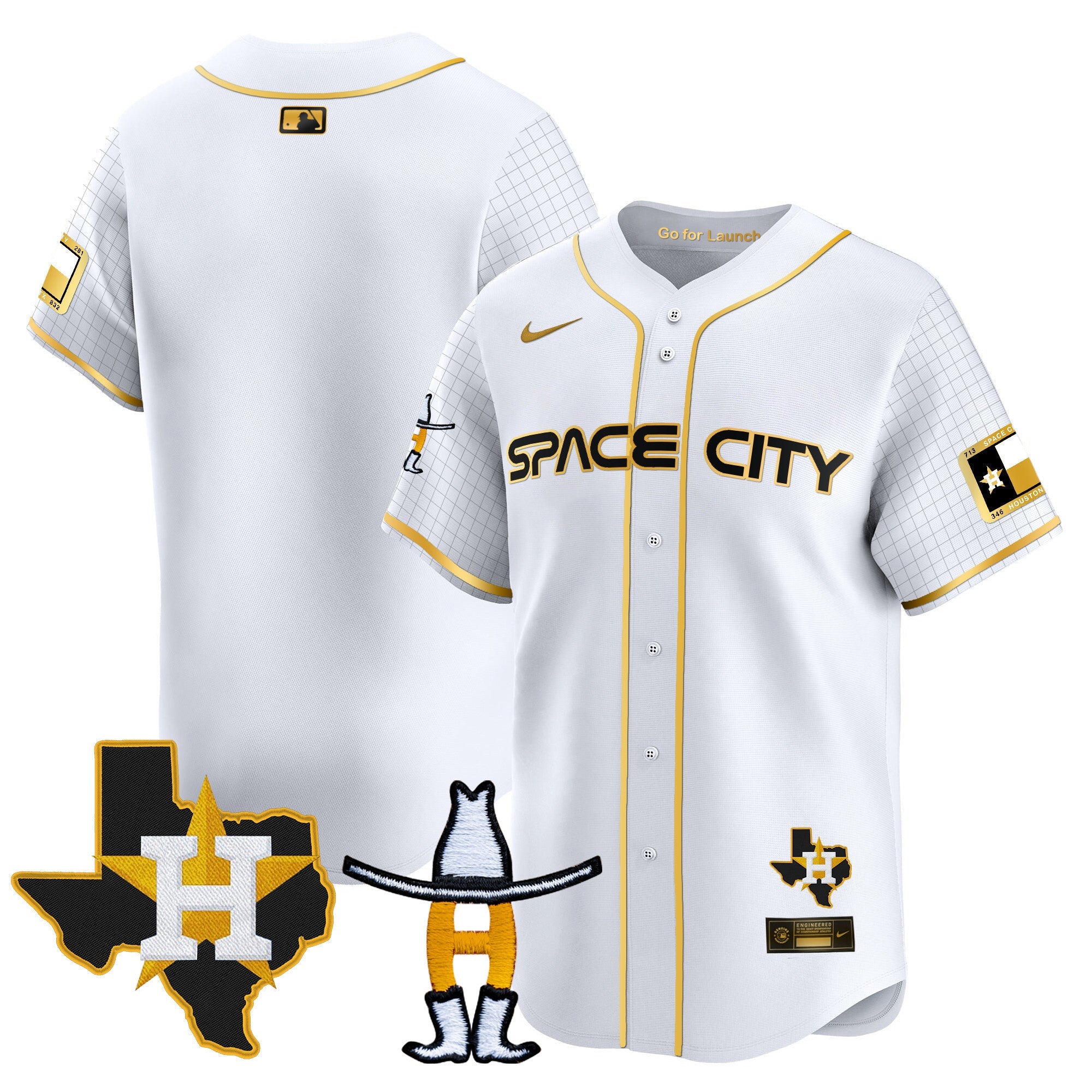 Men’s Space City Texas Patch Vapor Premier Limited Jersey