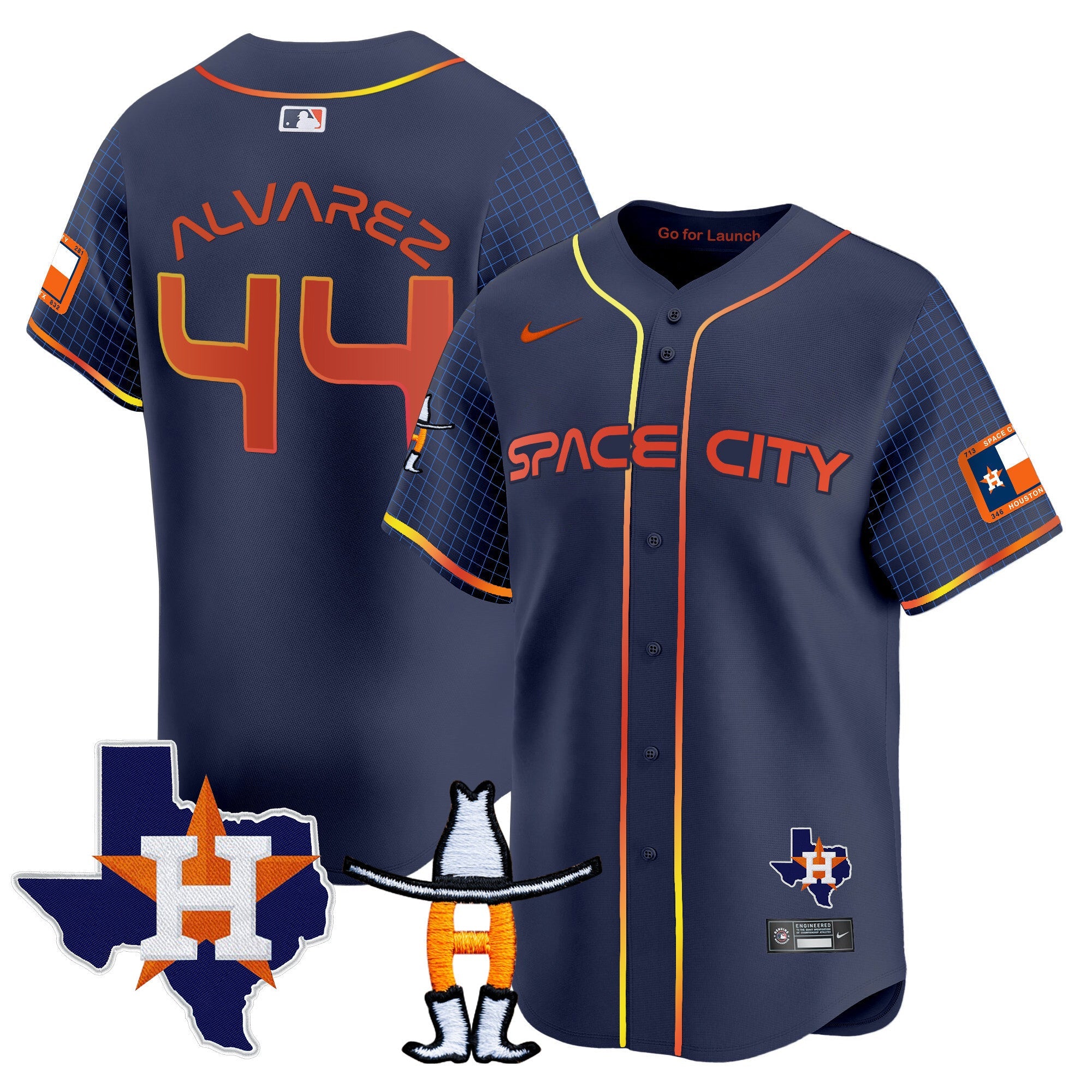 Men’s Space City Texas Patch Vapor Premier Limited Jersey
