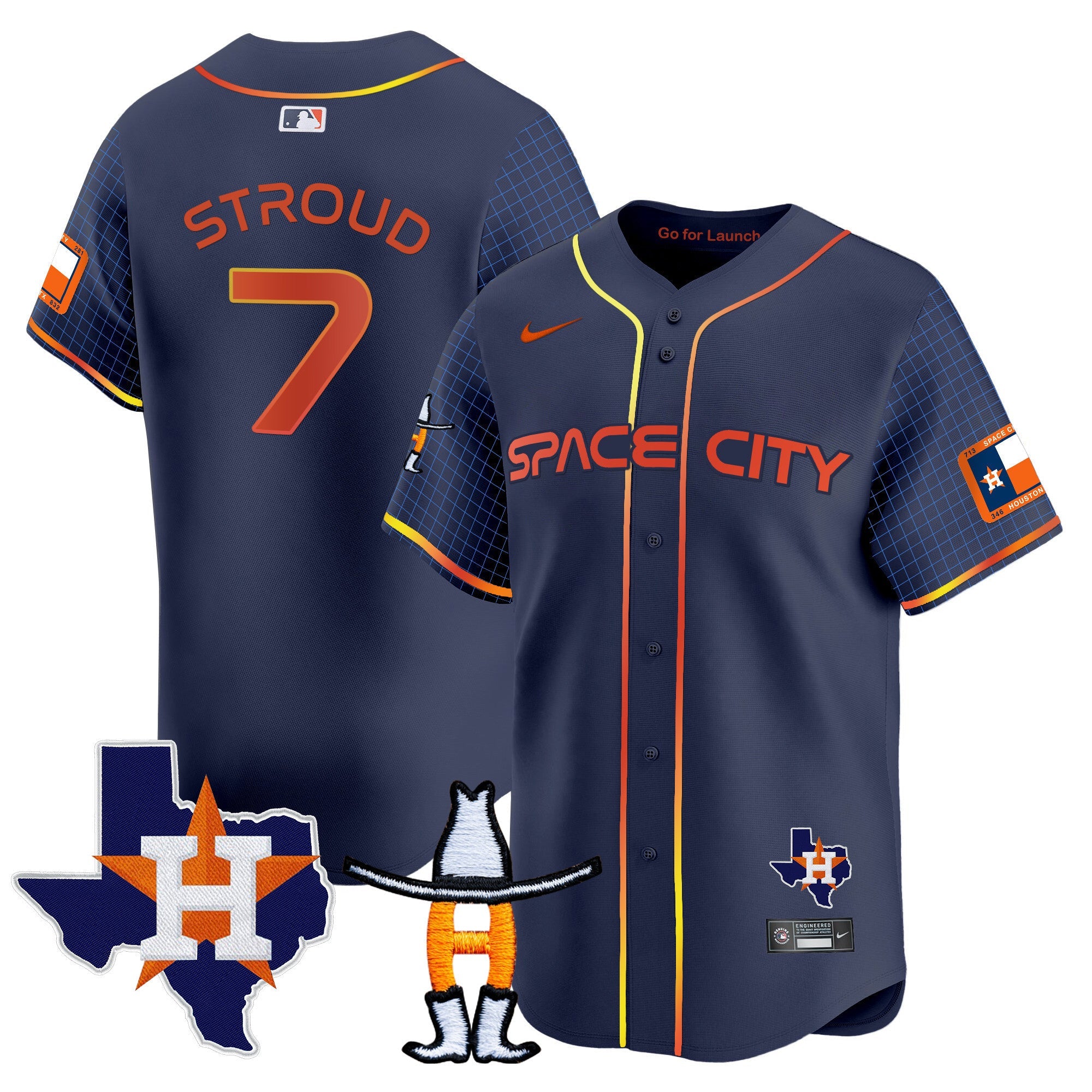 Men’s Space City Texas Patch Vapor Premier Limited Jersey