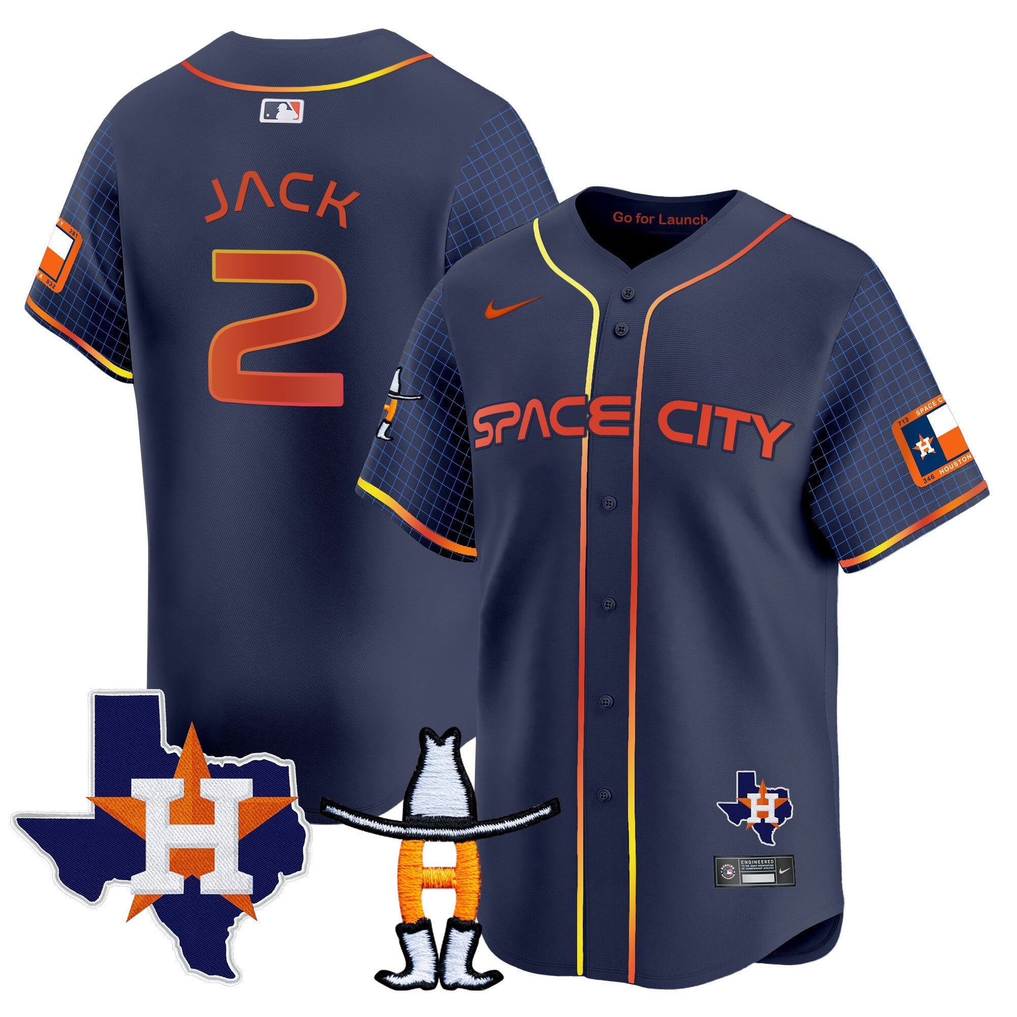 Men’s Space City Texas Patch Vapor Premier Limited Jersey