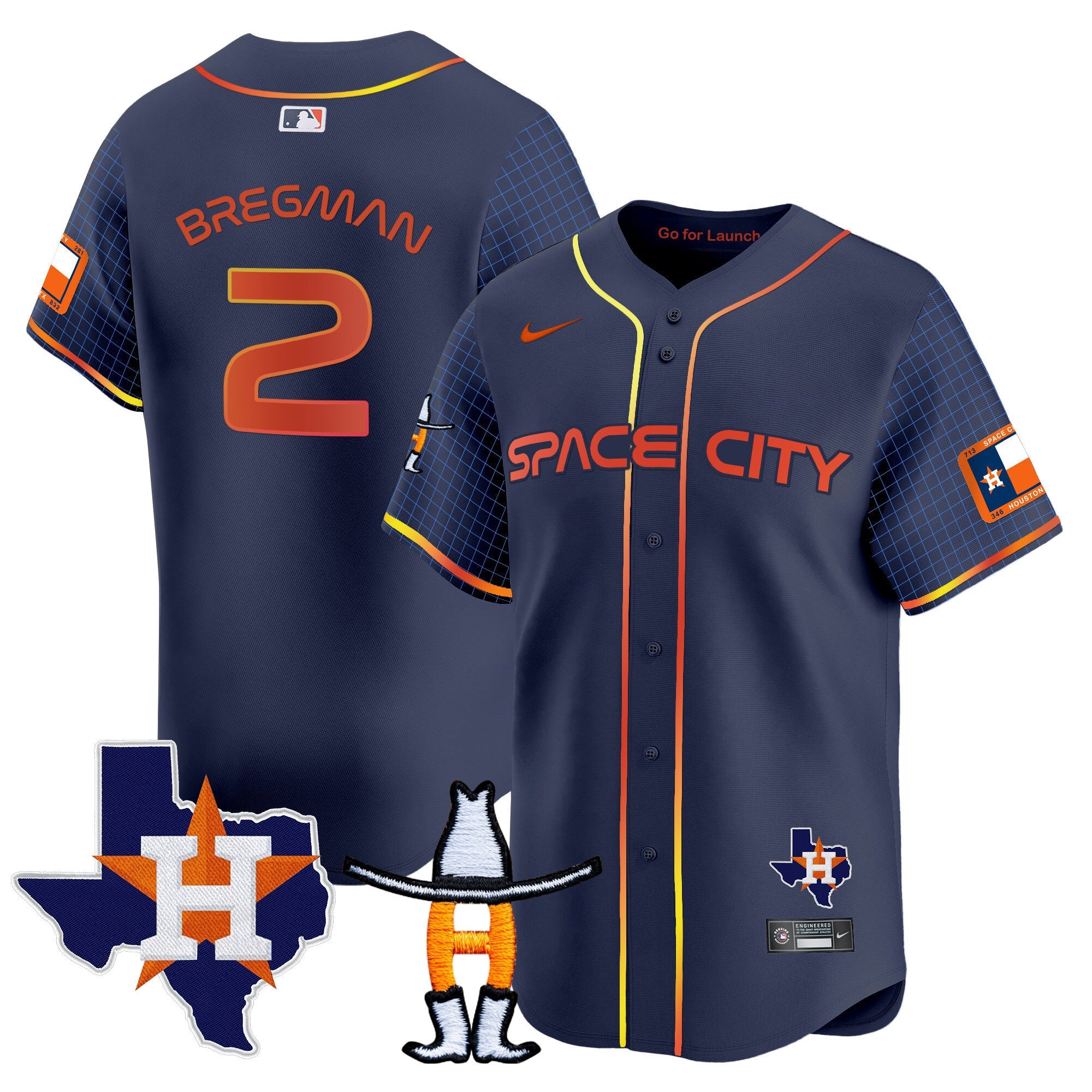 Men’s Space City Texas Patch Vapor Premier Limited Jersey