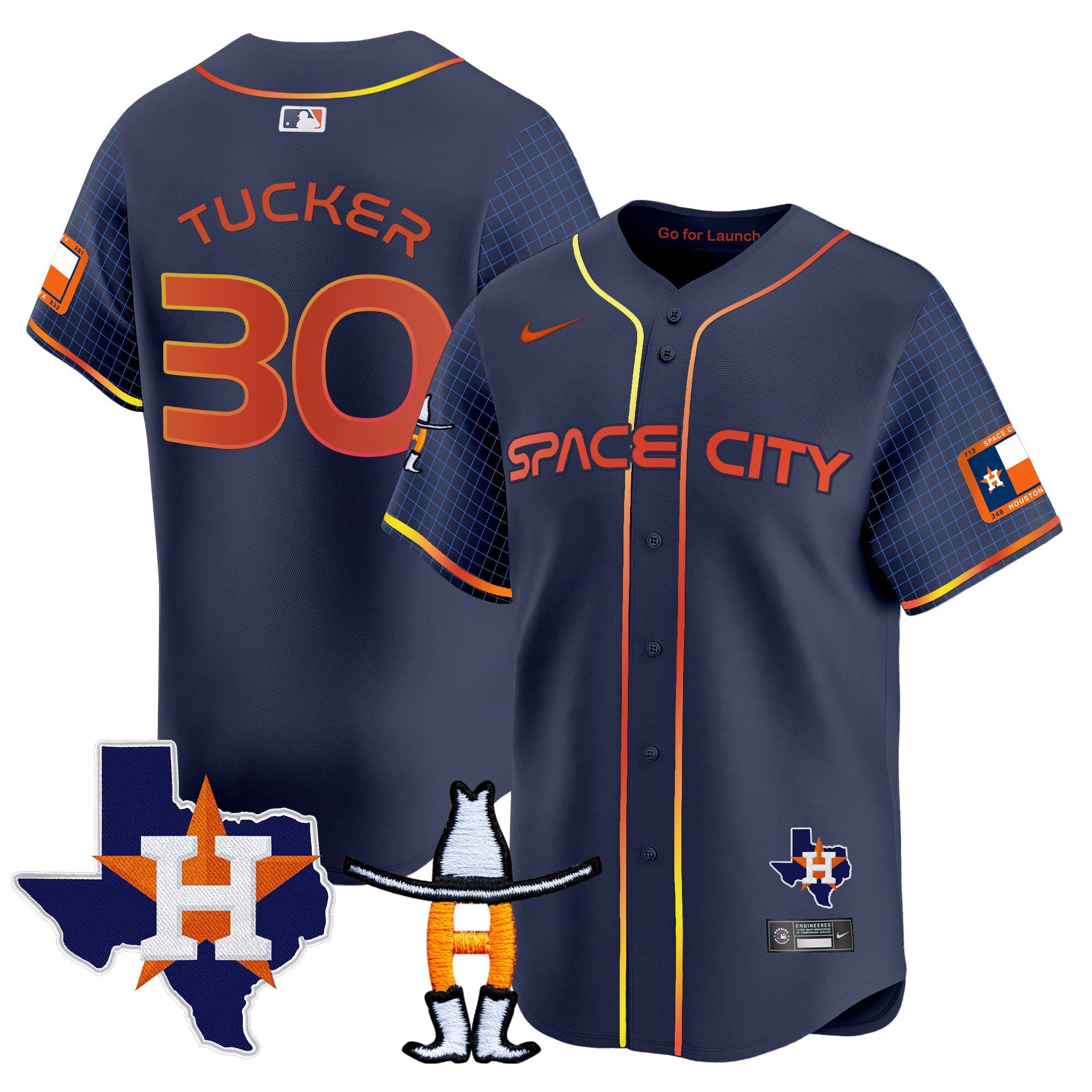 Men’s Space City Texas Patch Vapor Premier Limited Jersey