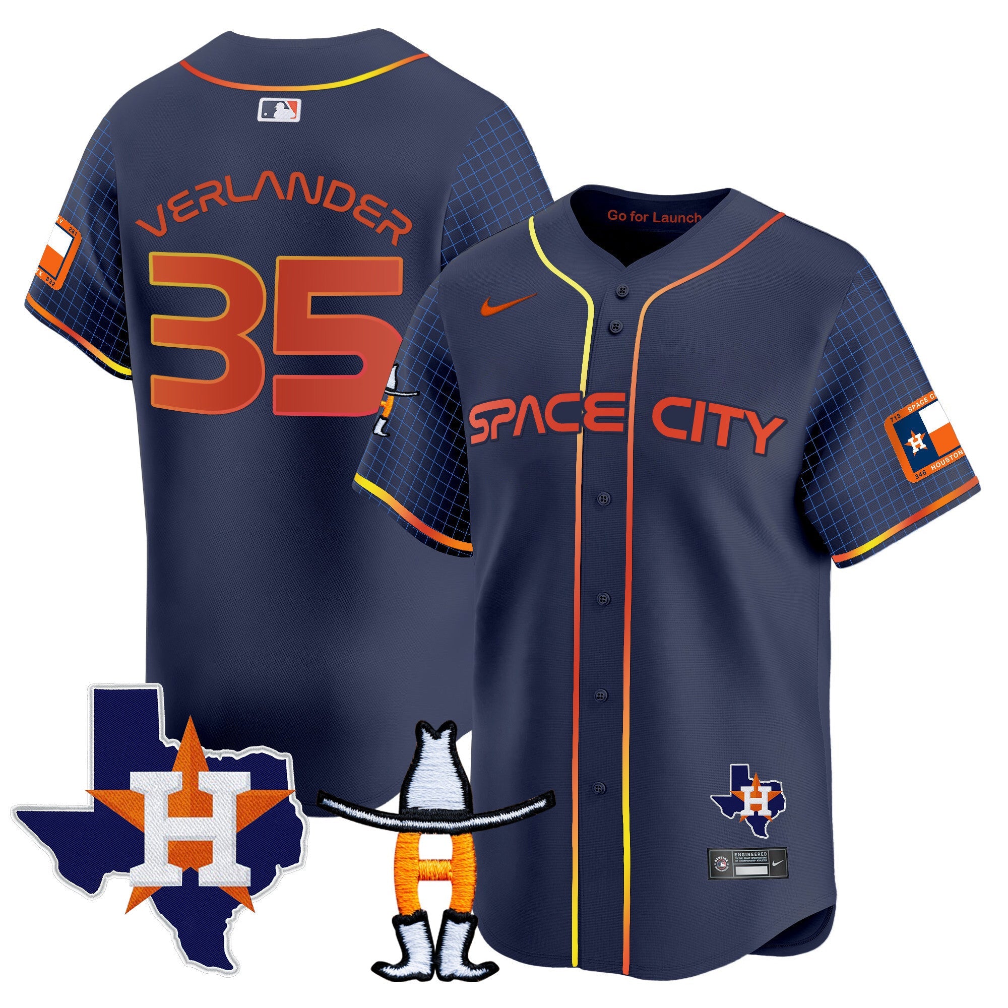 Men’s Space City Texas Patch Vapor Premier Limited Jersey