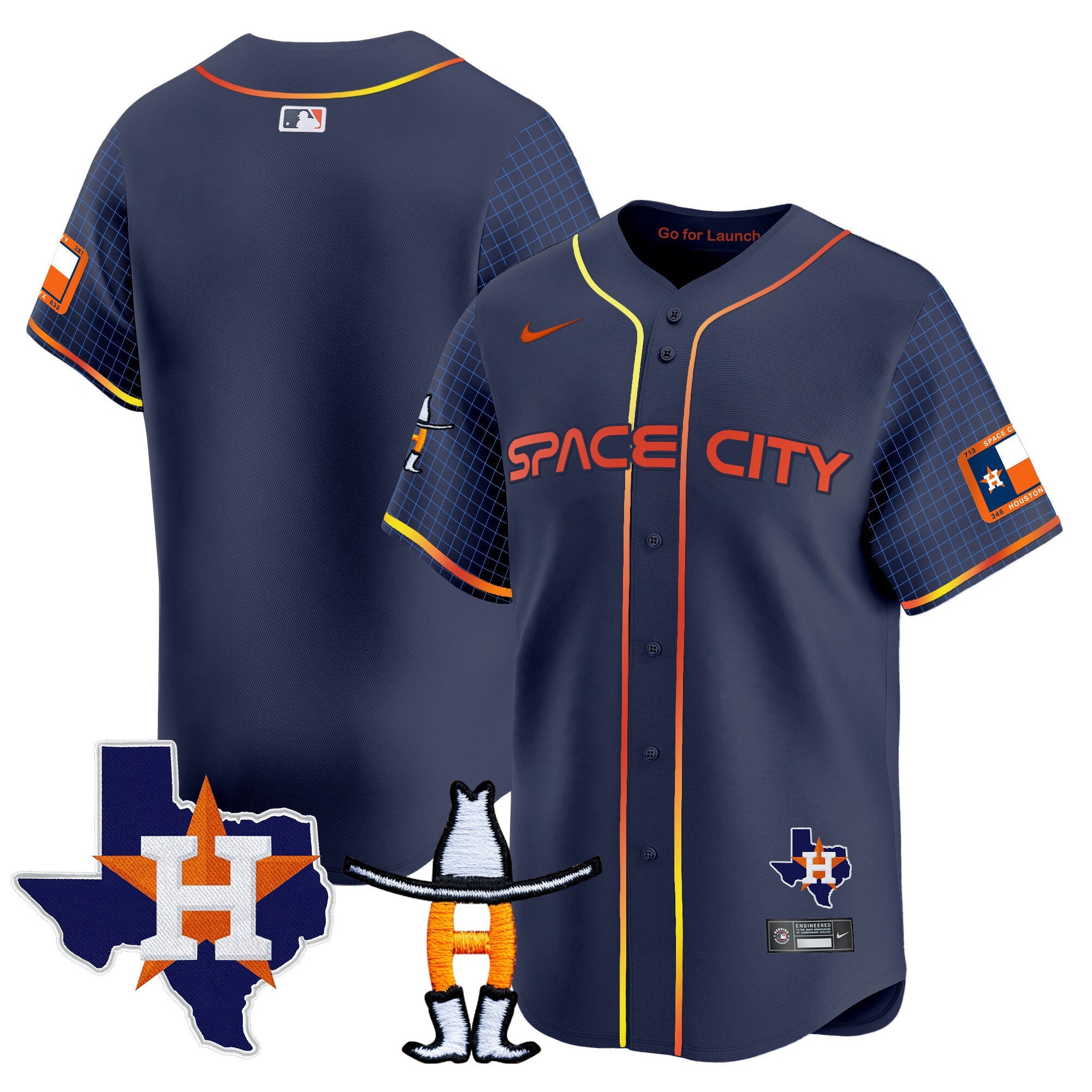 Men’s Space City Texas Patch Vapor Premier Limited Jersey