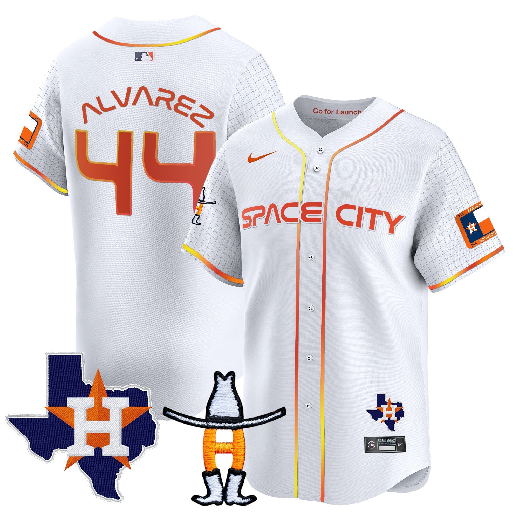 Men’s Space City Texas Patch Vapor Premier Limited Jersey