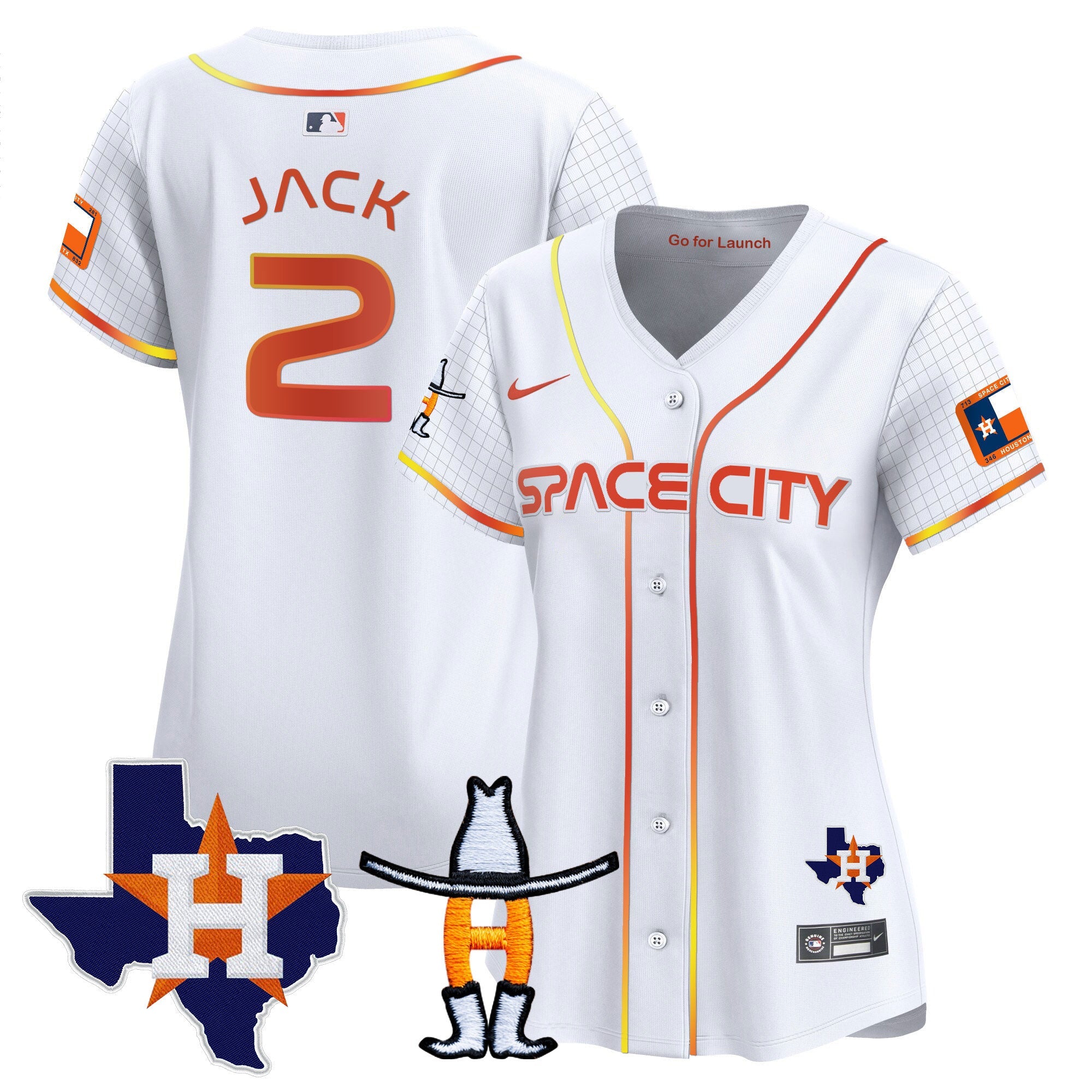 Women’s Space City Texas Patch Vapor Premier Limited Jersey