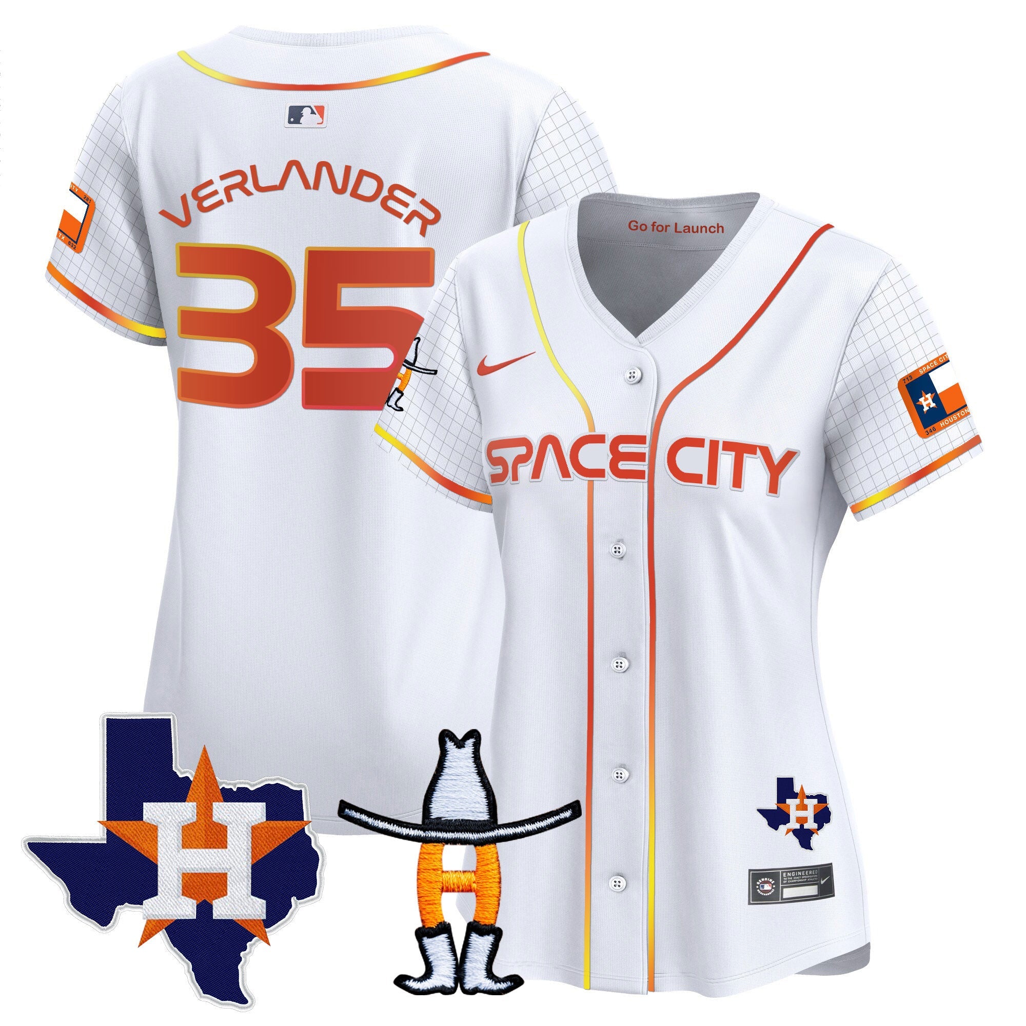 Women’s Space City Texas Patch Vapor Premier Limited Jersey
