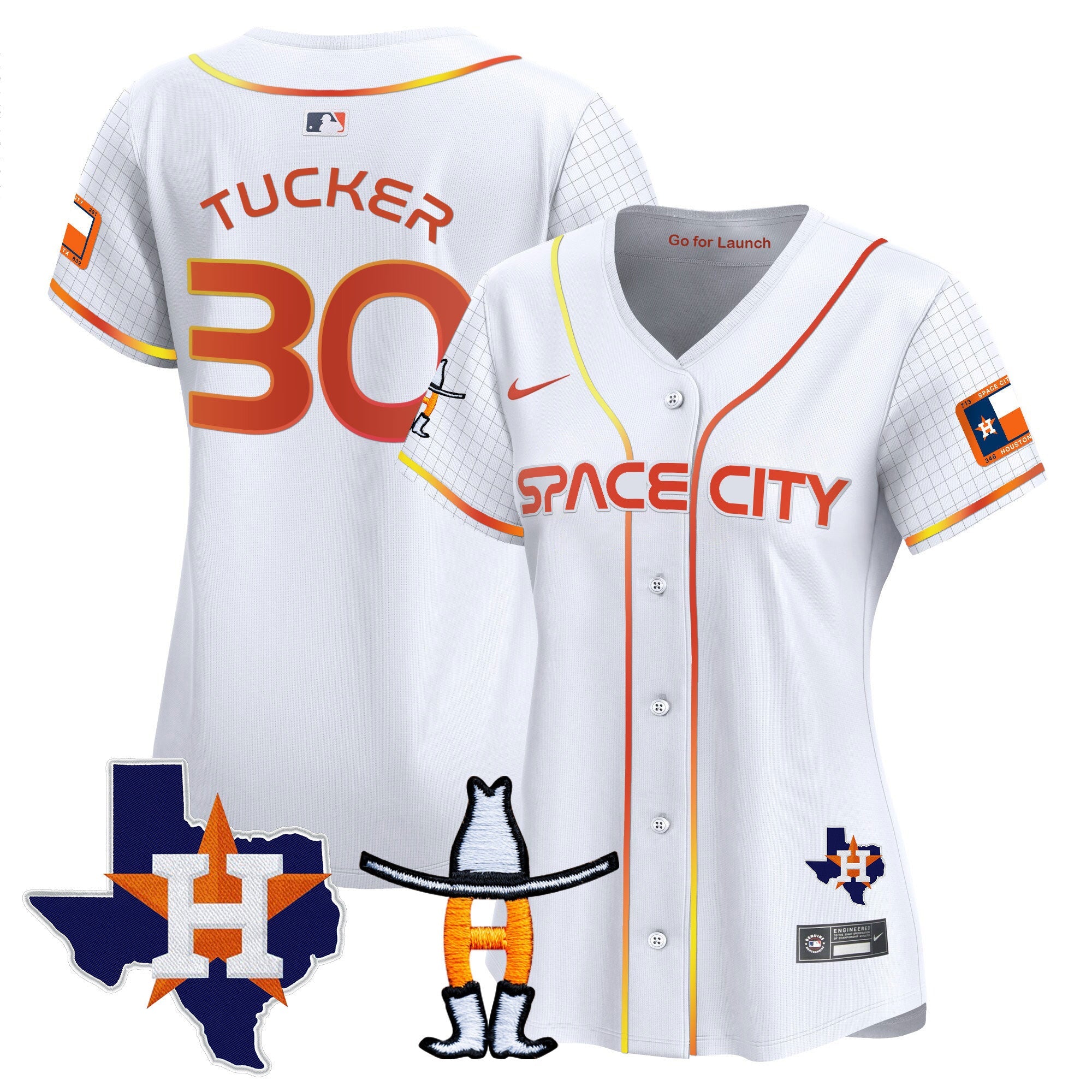 Women’s Space City Texas Patch Vapor Premier Limited Jersey