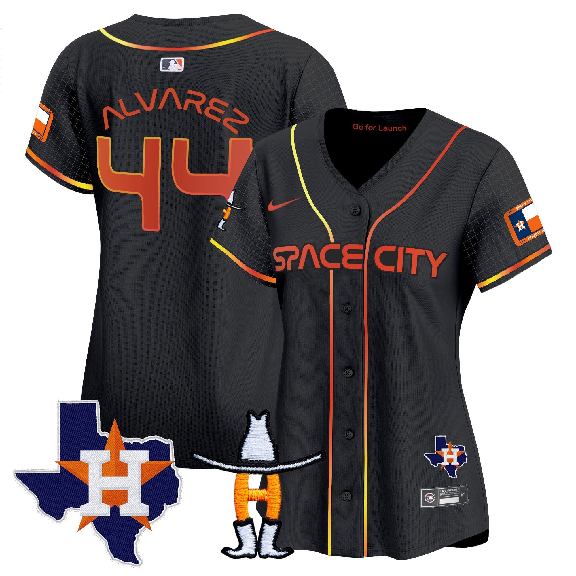 Women’s Space City Texas Patch Vapor Premier Limited Jersey