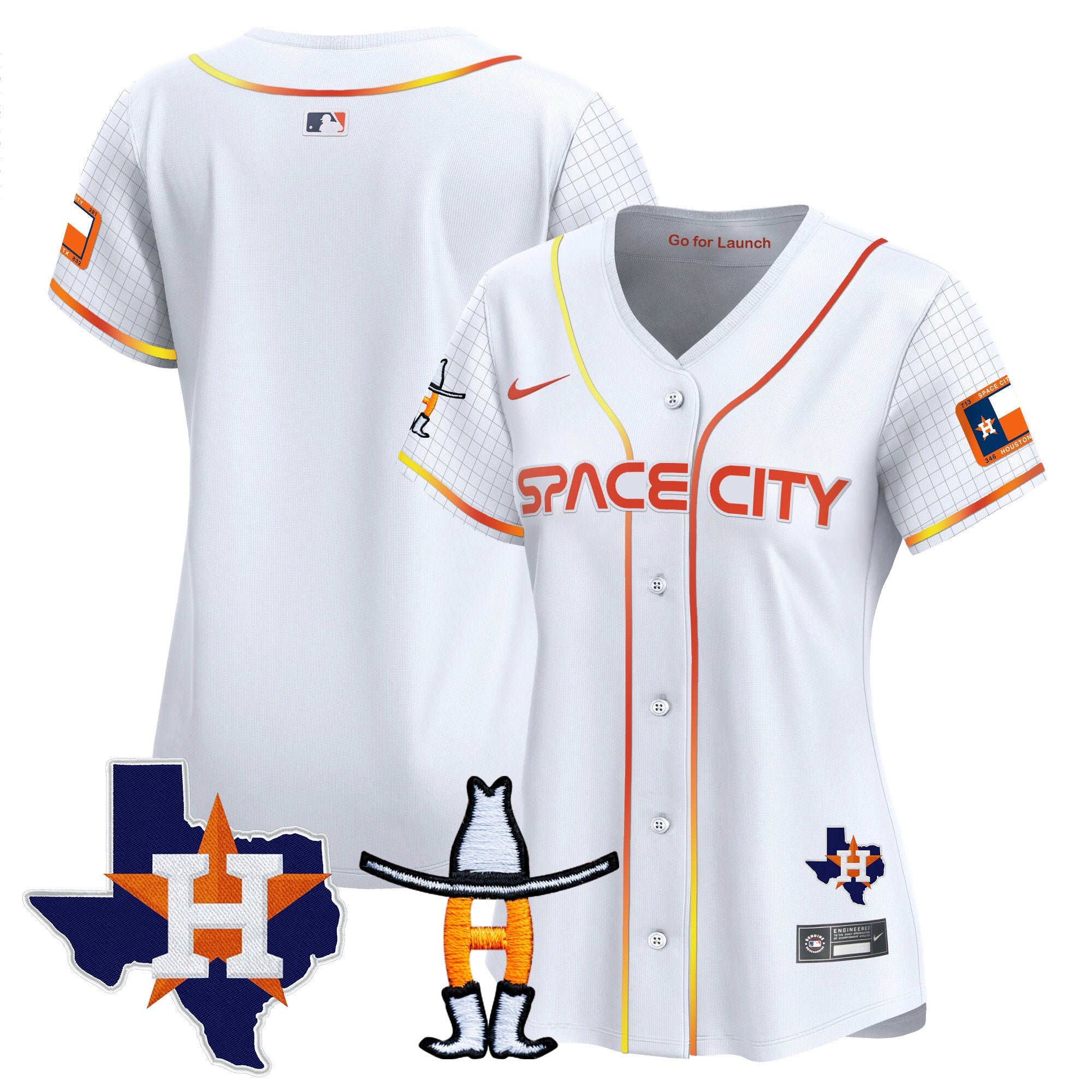 Women’s Space City Texas Patch Vapor Premier Limited Jersey