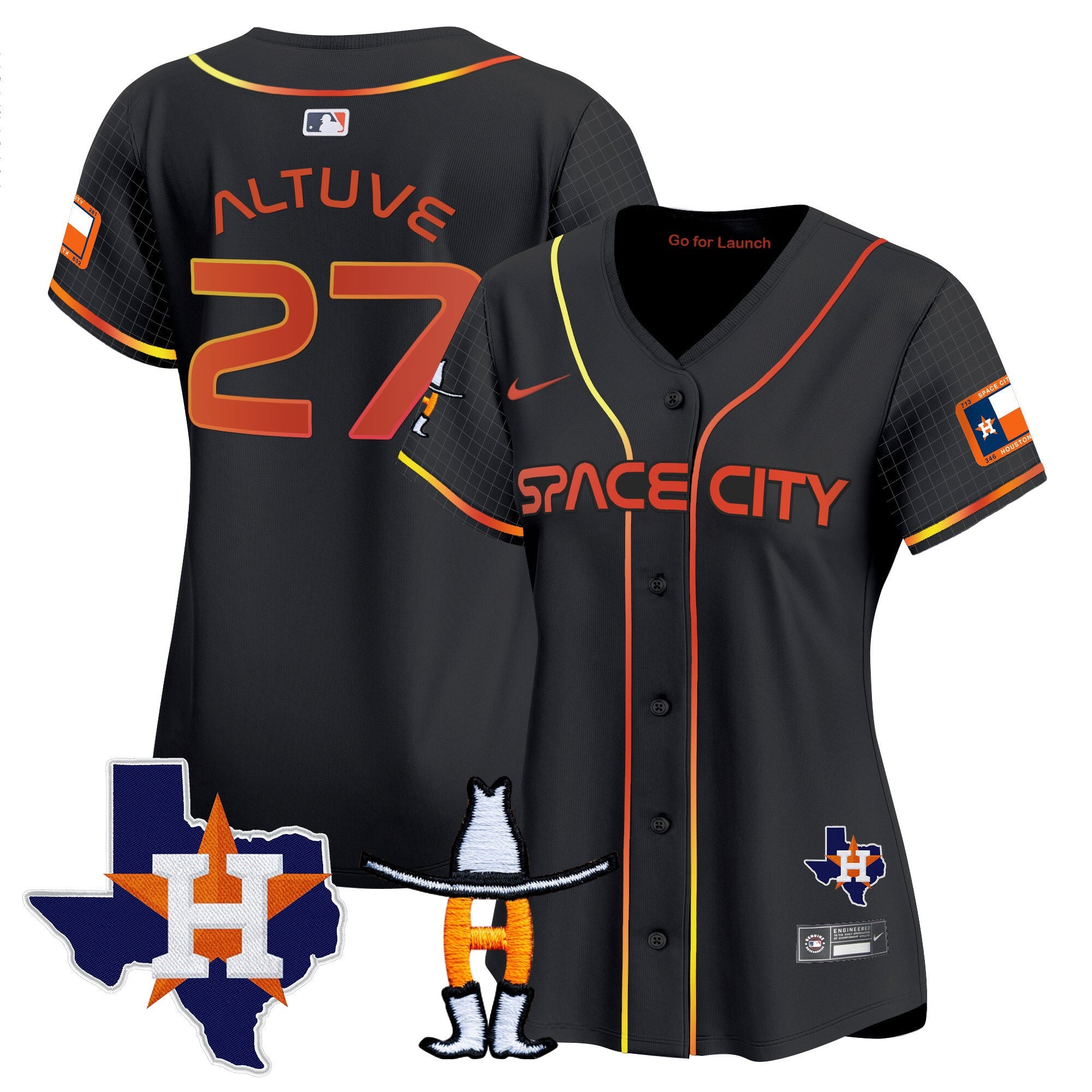 Women’s Space City Texas Patch Vapor Premier Limited Jersey
